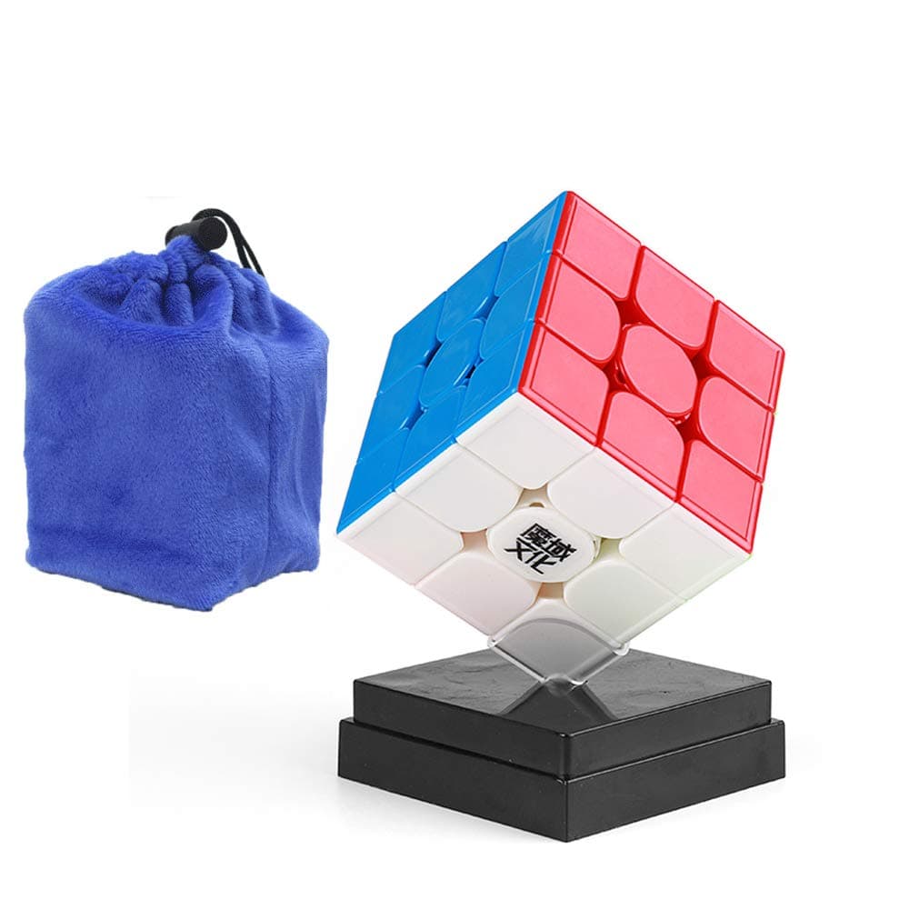 SOKOYO MoYu WeiLong GTS 3M Magnetic Stickerless Magic Speed Cube with one cube bag and one cube stand (weilong gts3m)