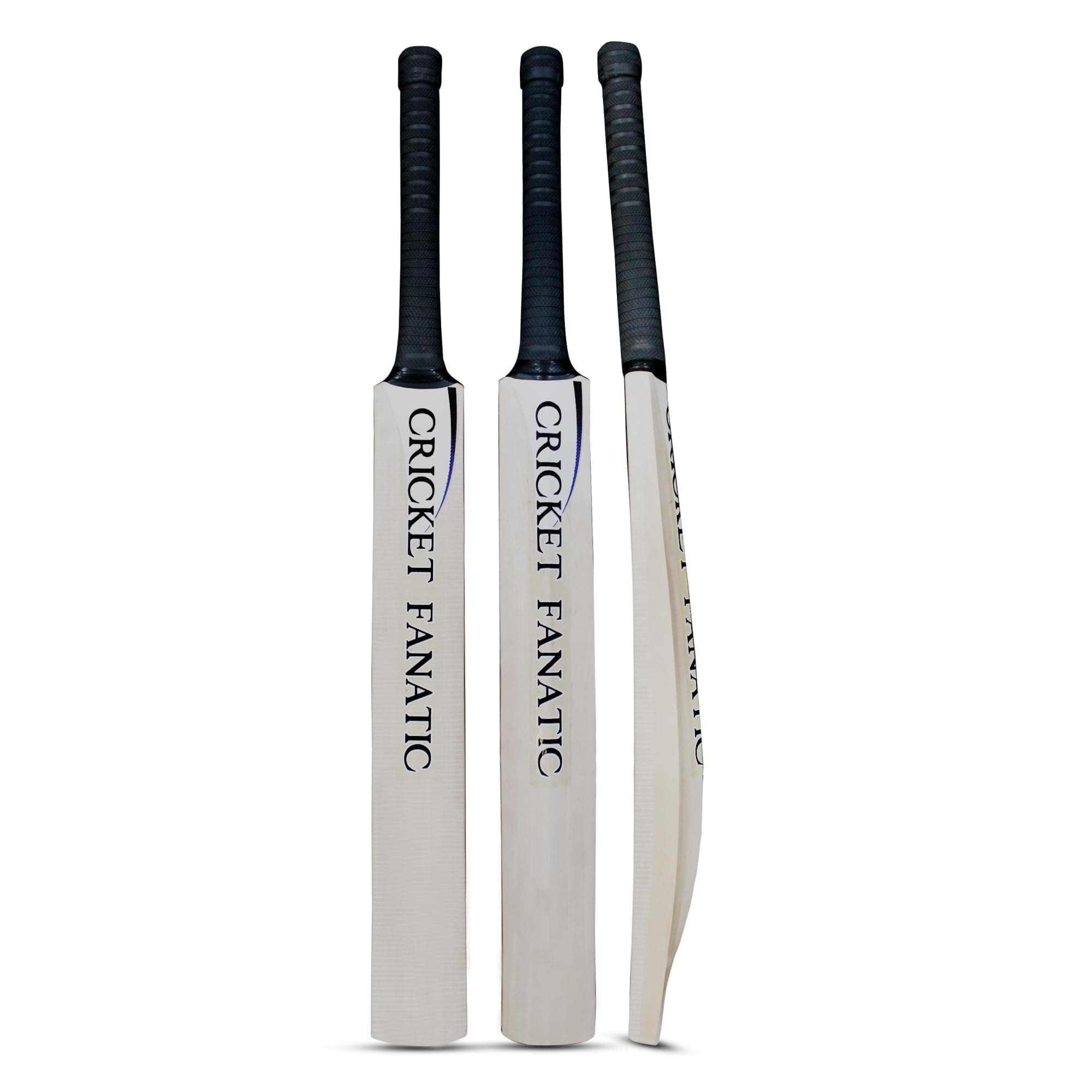 Cricket Fanatic Middle bat Half Width Kashmir Willow bat for Training Purpose (Beige)