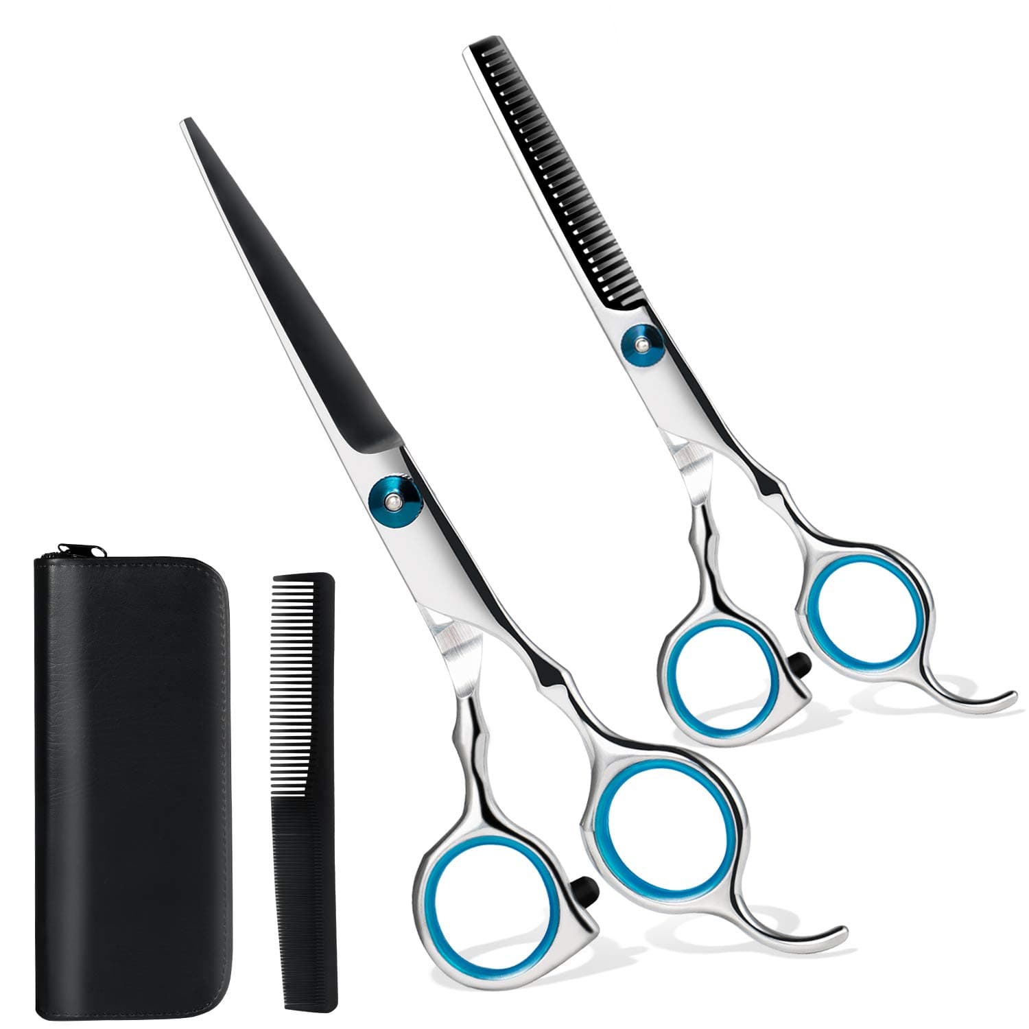 NTRH Hairdressing Scissors Professional Hair Scissors Barber Scissors Hair Thinning Scissors Salon Home Use Stainless Steel Hair Cutting Scissors