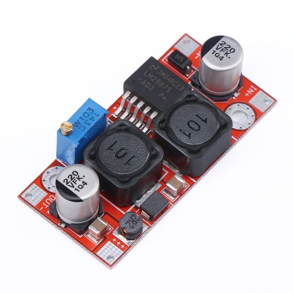 Demino DC-DC Auto Boost Buck Converter 3-35V to 1.25-30V 2A 18W Full Range Regulator Step-up Step-Down Power Supply Module LM2587