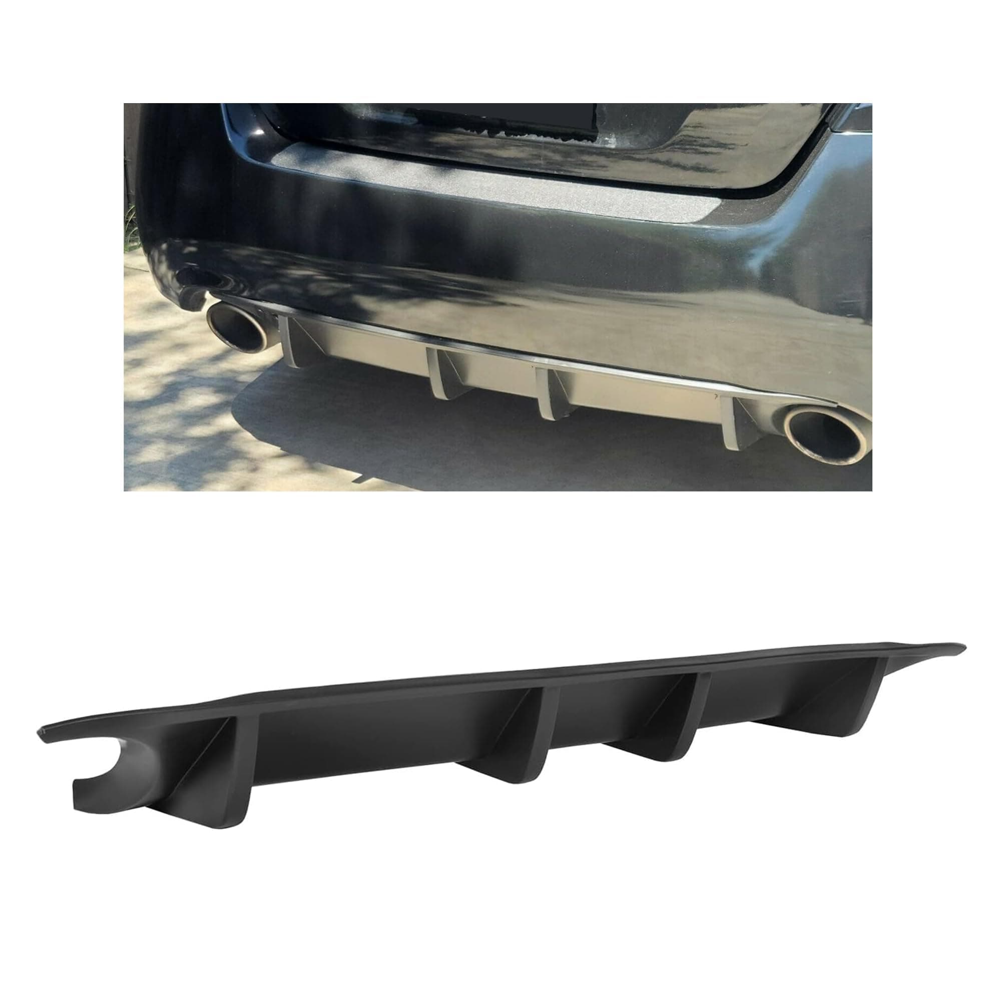 ECOTRIC Rear Bumper Lip Diffuser for 2009 2010 2011 2012 2013 2014 2015 7th Gen Nissan Maxima Rear Body Kit r Bumper Chin Lip Diffuser Spoiler