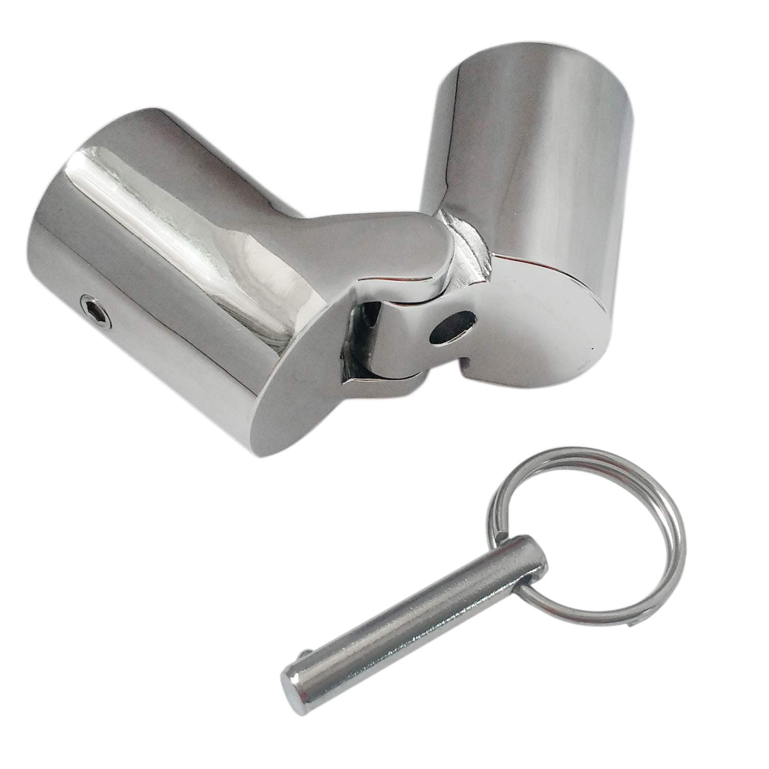 keehui(For (25mm)1nch O.D tube) - 316SS Marine Grade Boat Pipe Connector, Stainless Steel Folding Swivel Coupling Tube Pipe Connector Boat Hardware Fitting for (22mm) 7/8inch Tube