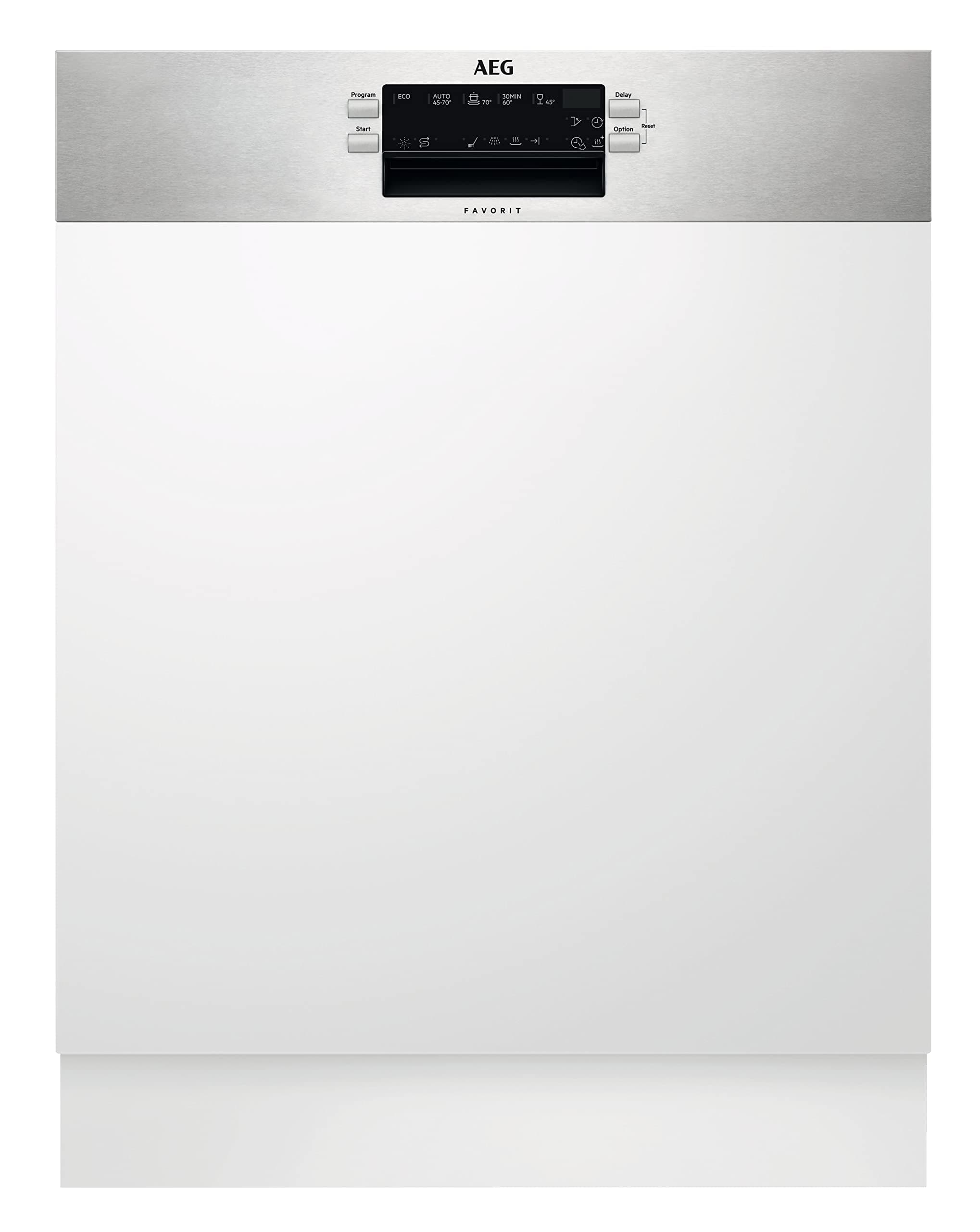 AEGDishwasher Build-In - Semi Integrated, 13PS, 5 programs + 4 temperatures, EDW1850, 50/60Hz - FEE53670ZM - Made in Poland - 1 Year Warranty.