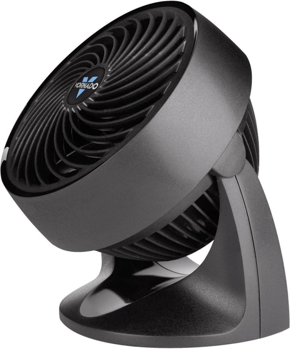 Vornado 533 Compact Room Ventilator, 3-Blade Tabletop Fan, Black, 21 m³/min Airflow, 3-Speed Touch Control, Patented Vortex Technology