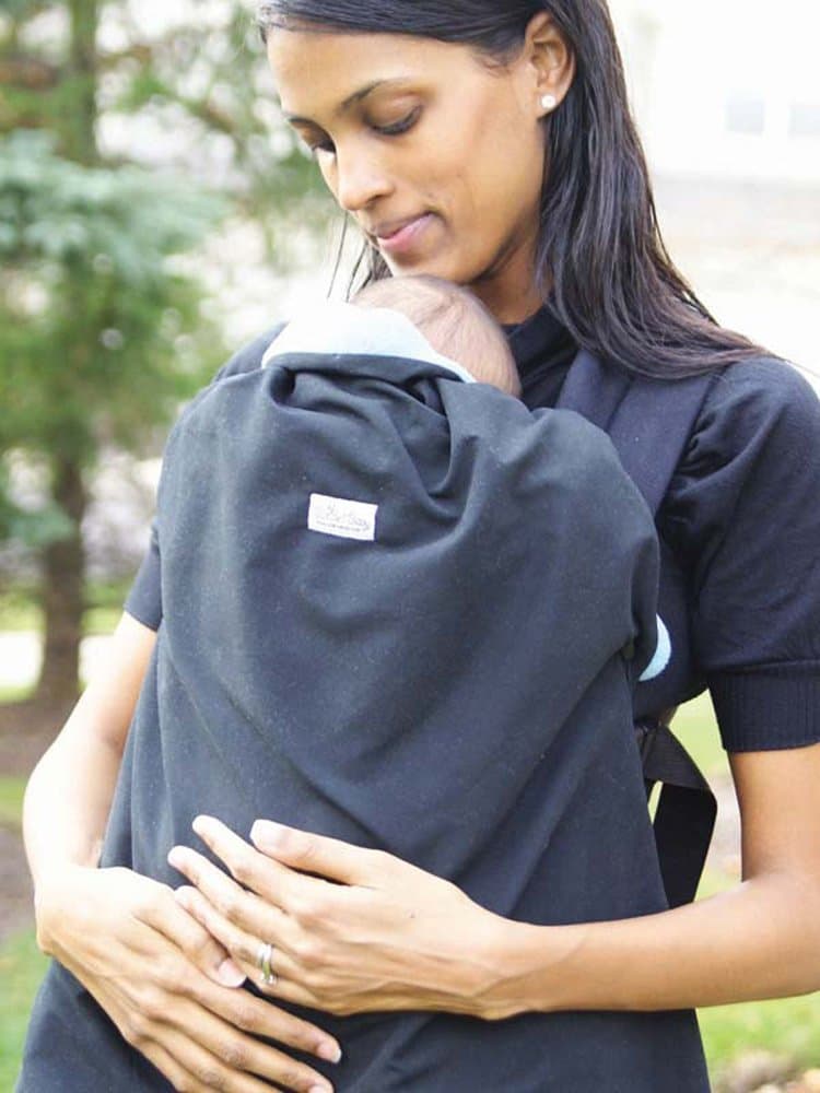 Catbird Baby Winter Carrier Cover (Blue/Black Fleece)