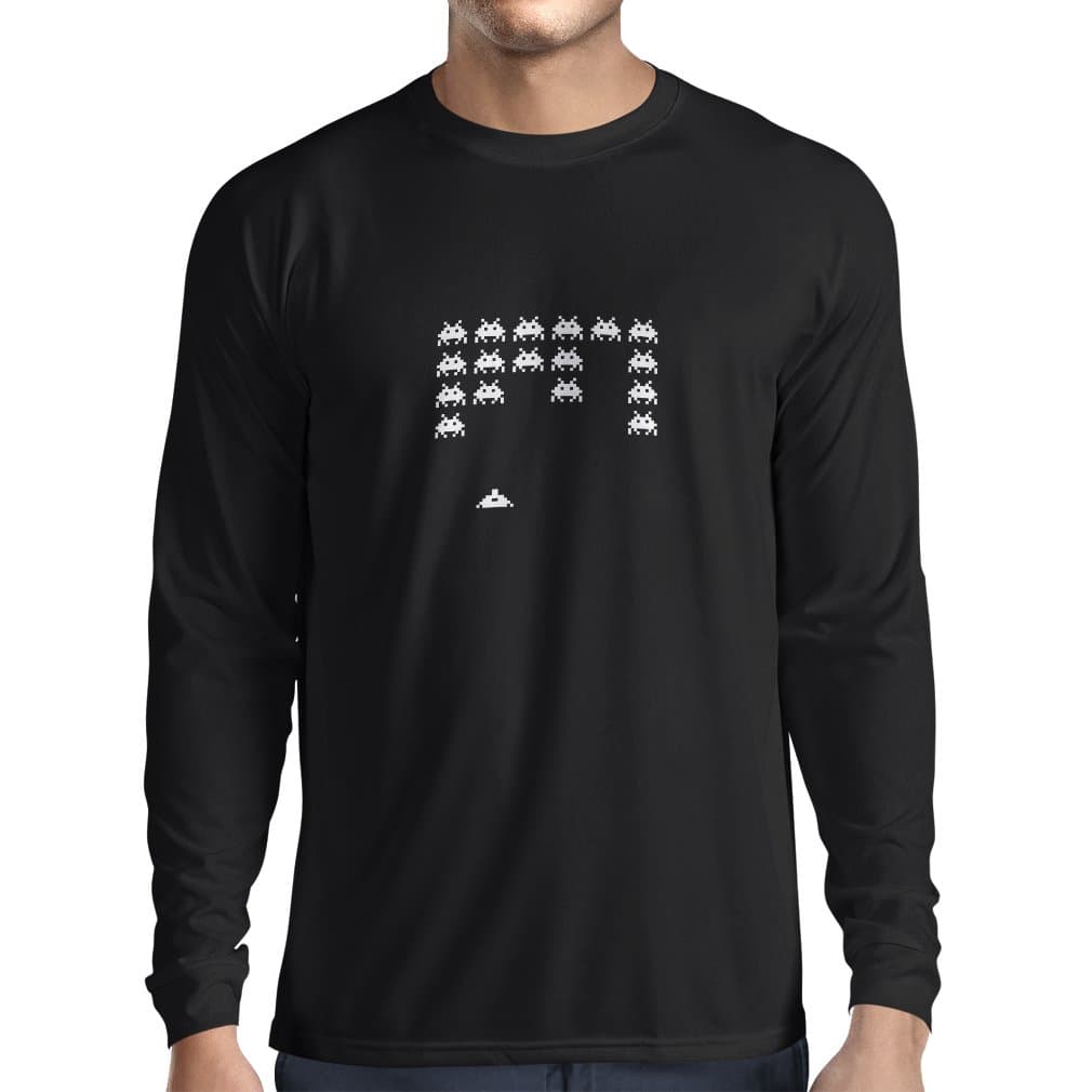 lepni.me Men's T-Shirt Old School Gamer Video Games Shirt for Gaming Lover (X-Large Black Fluorescent)