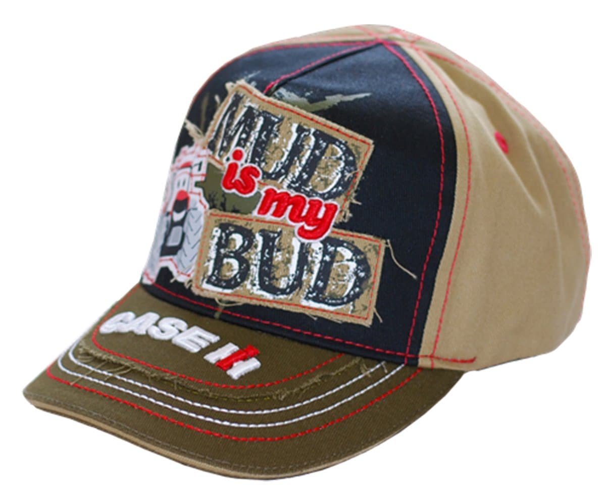 540BrandsCase IH Officially Licensed Toddler Boys Hat, Mud is My Bud Kid's Baseball Cap Black