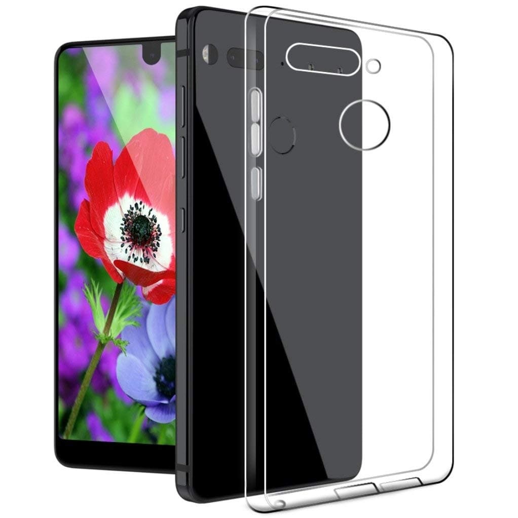 Essential PH-1 Case, The Essential Phone Skin, Essential Phone Clear Cases, Essential Cell Phone Accessories, Essential PH1 Phone Protector Protection Cover Protective Bumper (Clear)