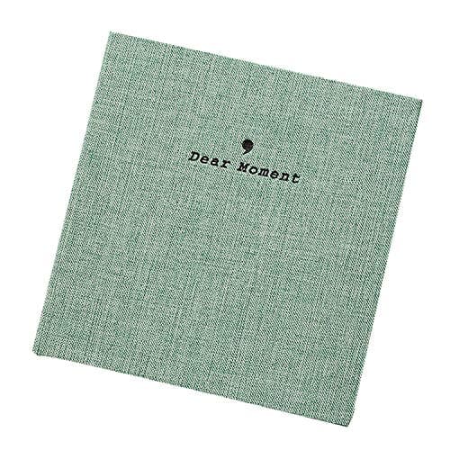 50 Pockets Fabric Cover Instax Wide Album 3.5x5 photo album for fuji Instax Wide 210, Instax Wide 300, 5 Inch photos (Green)