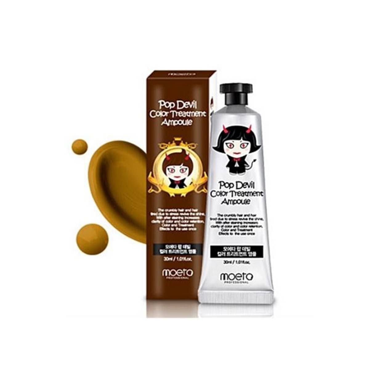 MOETA Pop Devil Hair Dye And Treatment Ampoule, 05 Caramel Brown