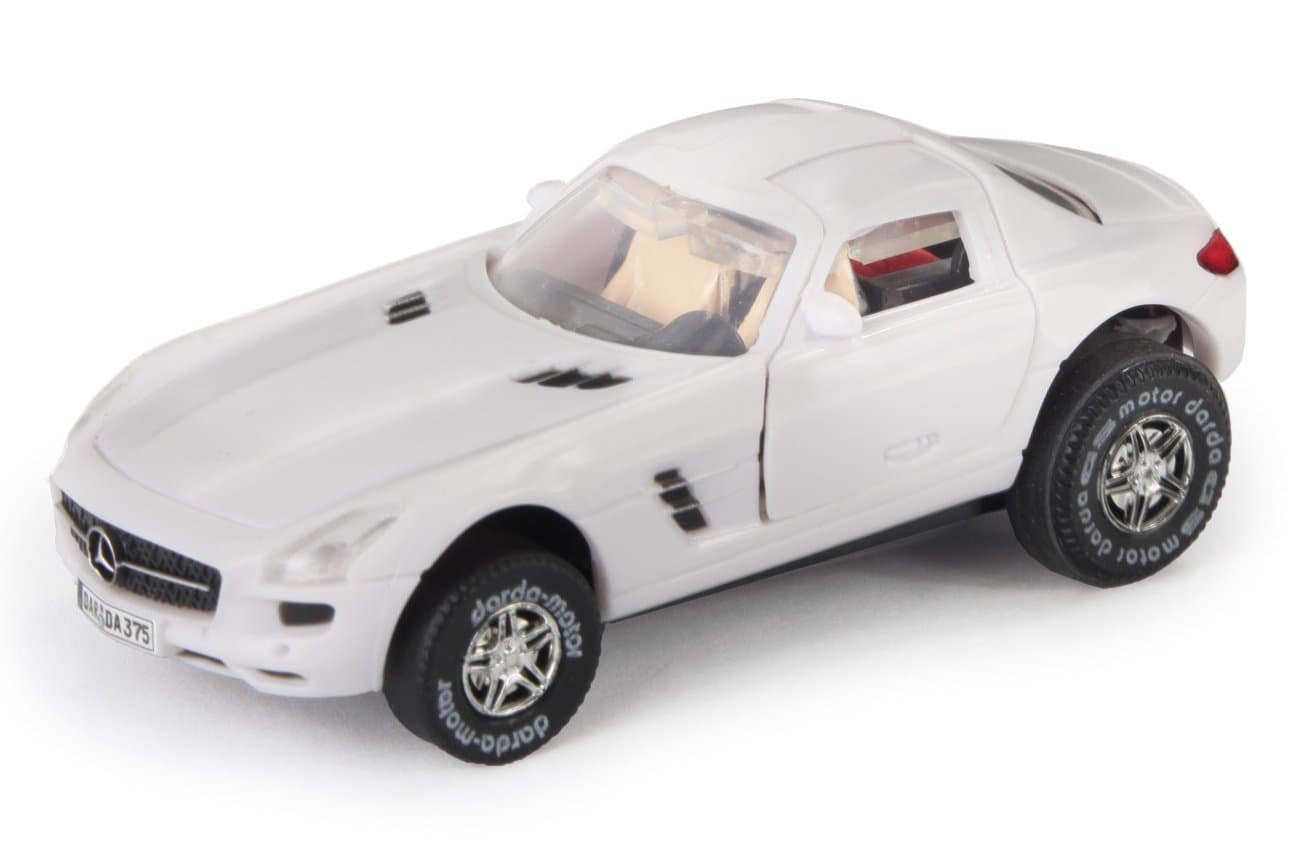 Darda 50375 Formula Racing toy Car,Mercedes Benz SLS AMG mystic white