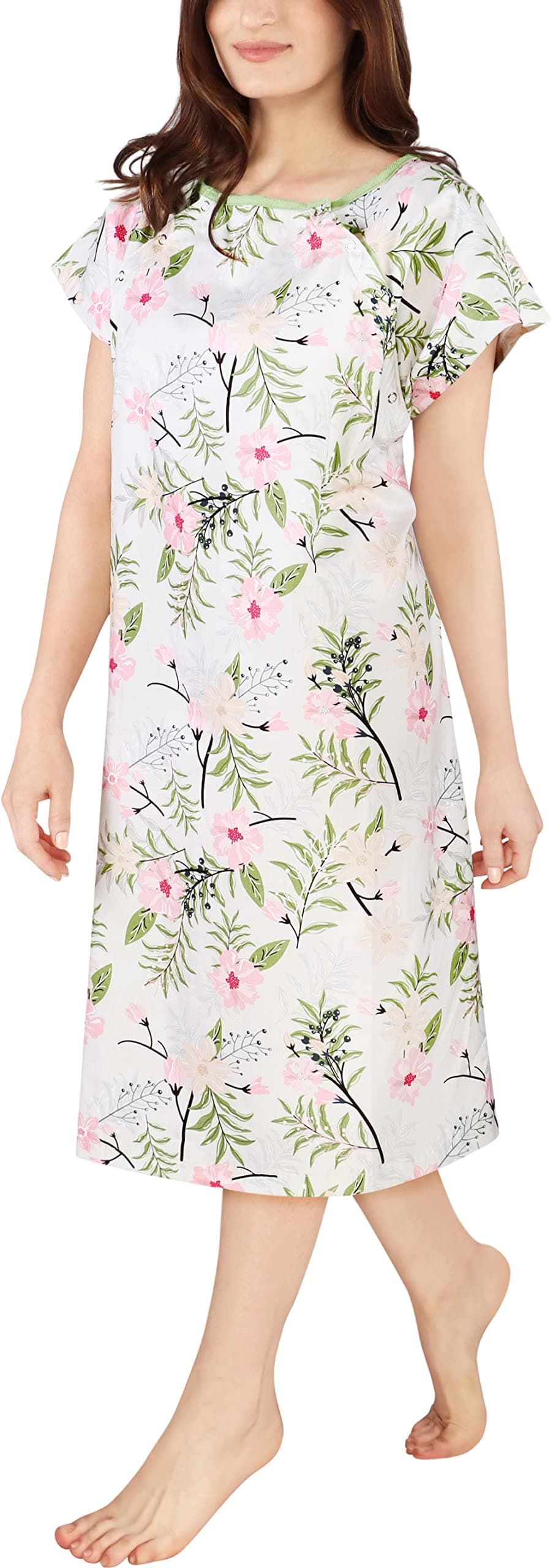 Women's Hospital Gown Soft Comfortable and Stylish Patient Gown