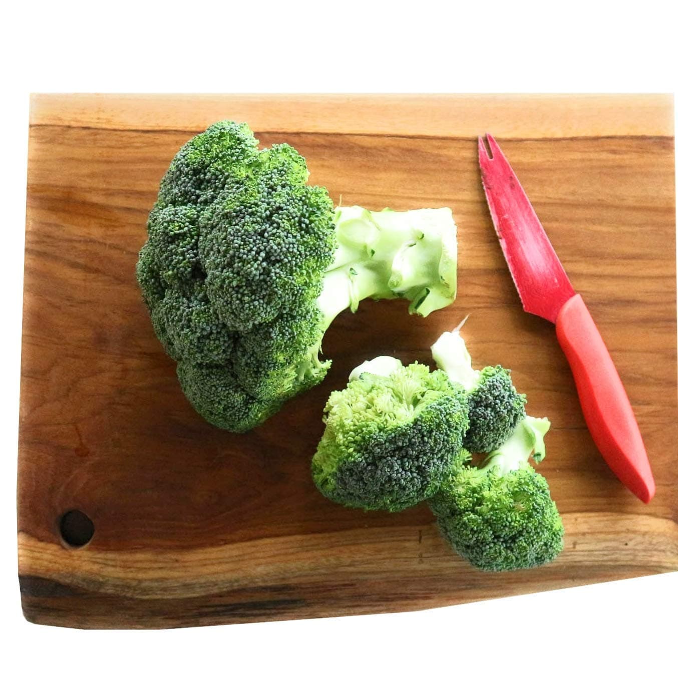 Ecowood Costa Rica Teak Wood Cutting Board For Kitchen. Luxury 1 Single Wood Slab, No Glue, Natural Live Edge. Large (14.5x10 Inches)