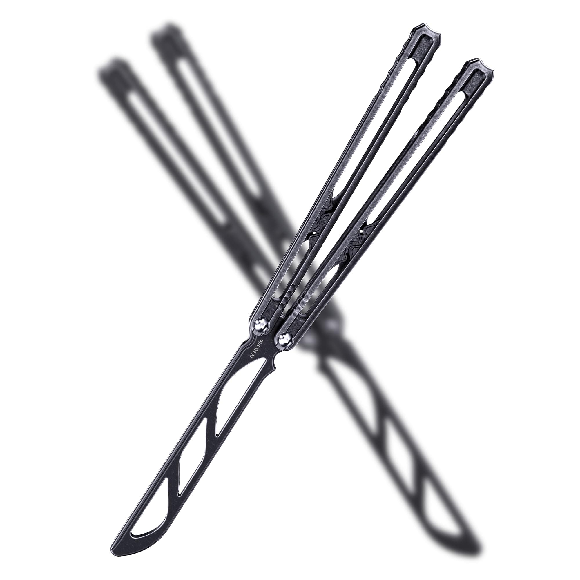 Canyon Balisong Trainer Butterfly Knife Balisong, With Stainless Steel Handle & Blade Balisong Trainer, Unsharpened, for Practicing Flipping, Blunt Practice, No Edge Tool