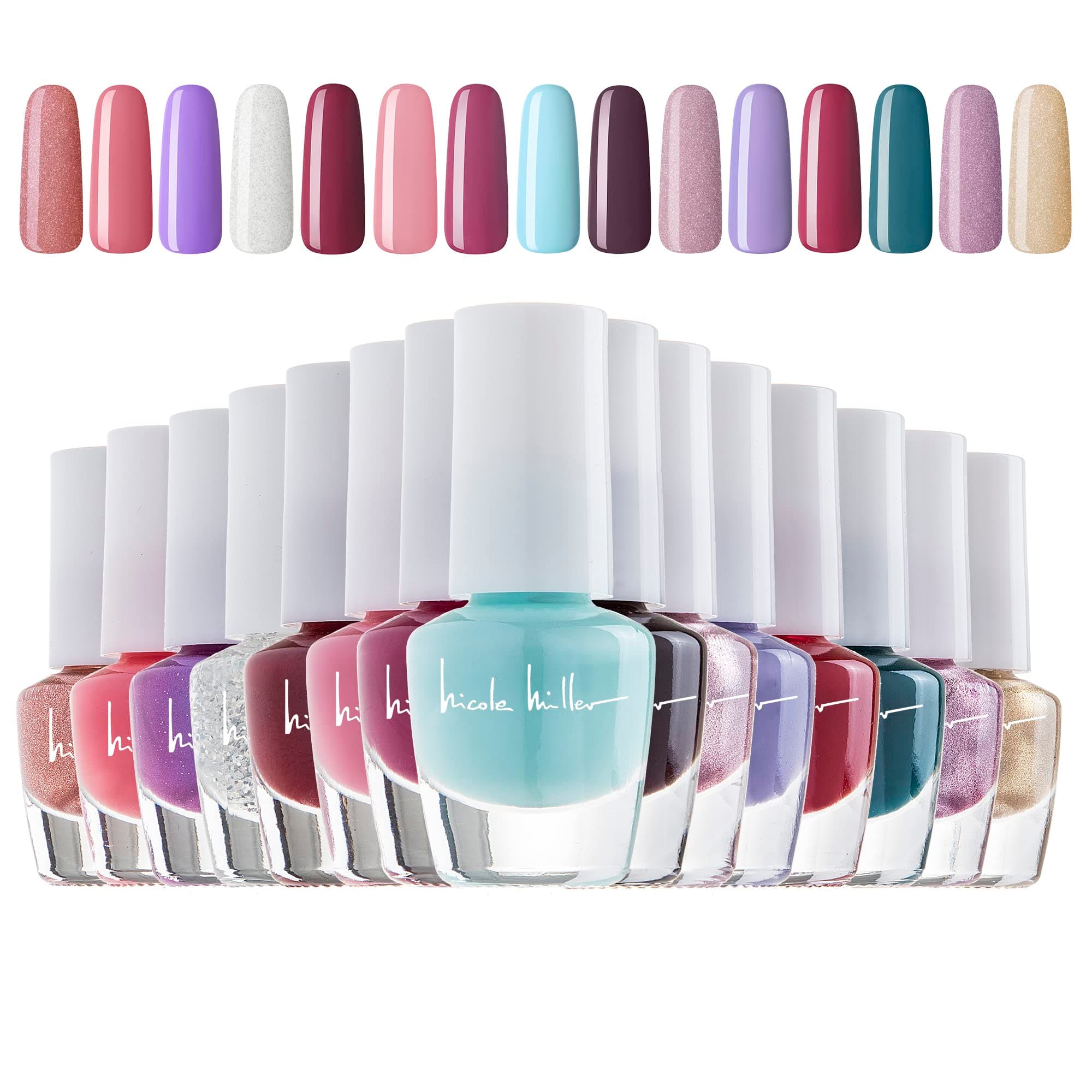 Mini Nail Polish Set - 15 Glossy and Trendy Colors