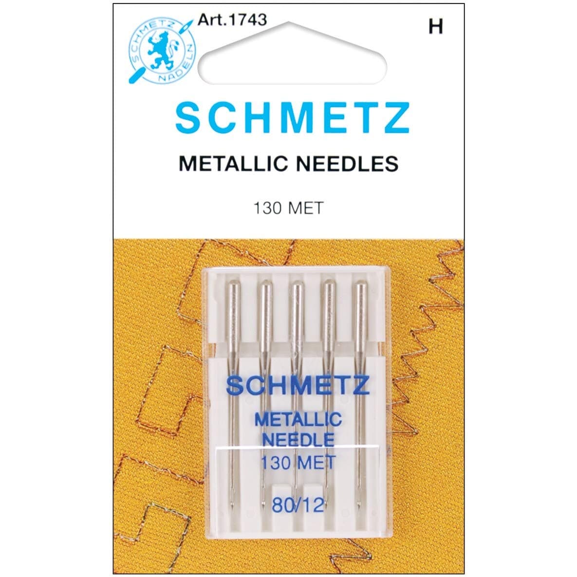 SCHMETZMetallic Machine Needles-Size 12/80 5/Pkg