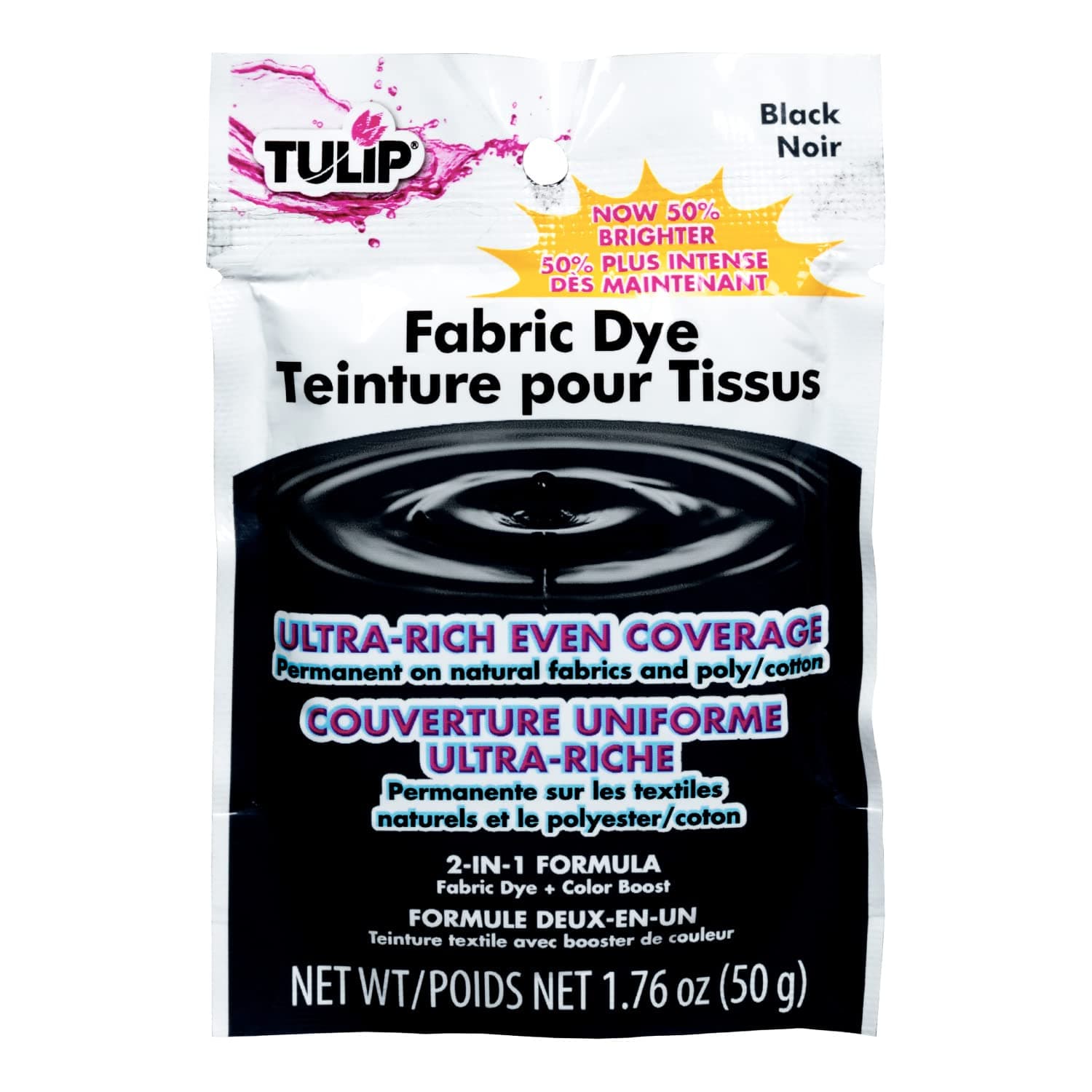 I Love To Create Tulip Permanent Fabric Dye- (Black, 26588)