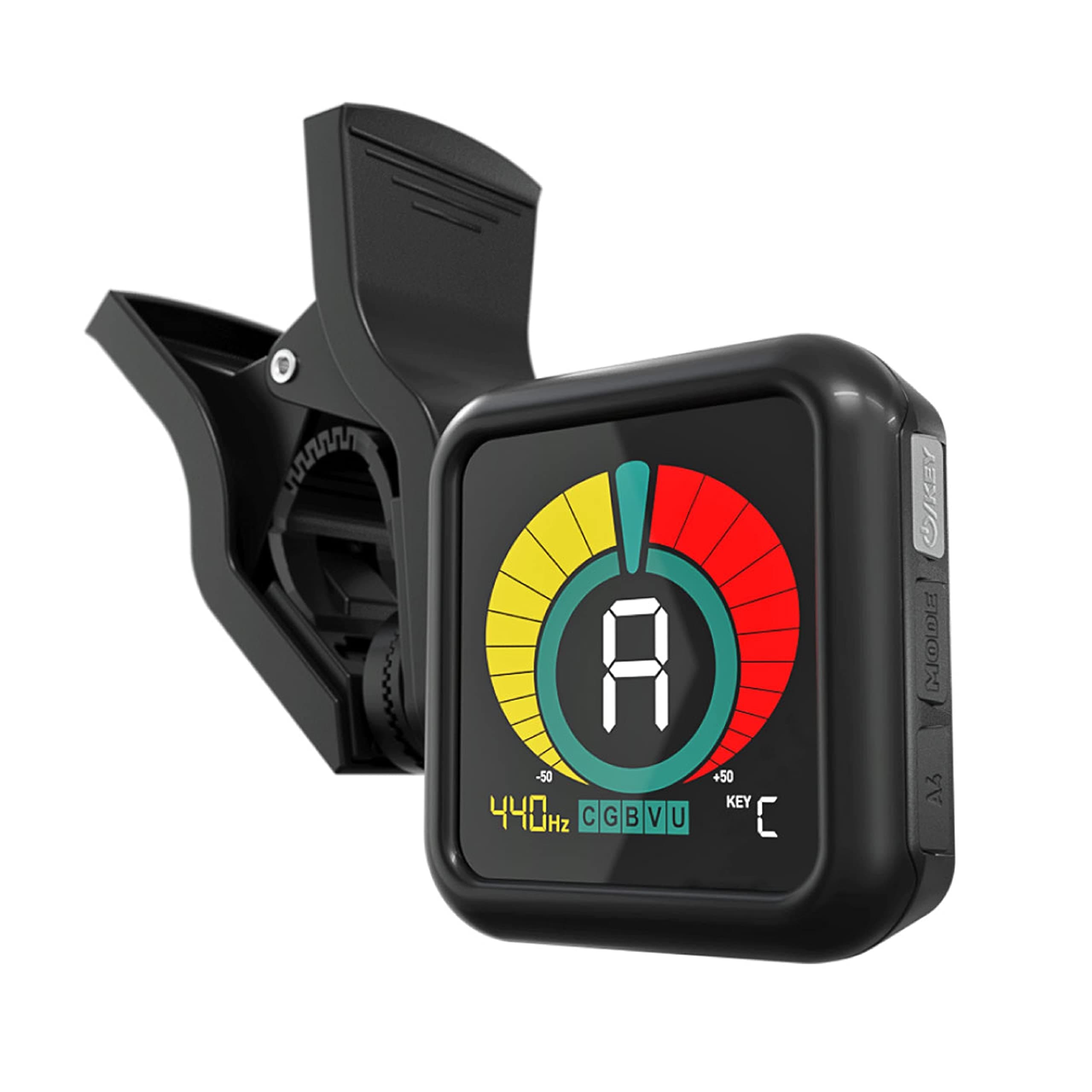 - KLIQ UberTuner, Professional Clip-On Tuner for Guitar, Bass, Ukulele, Violin, Mandolin, Banjo & All Instruments, Fast & Accurate Chromatic Tuning with Multi-Key Modes, Black