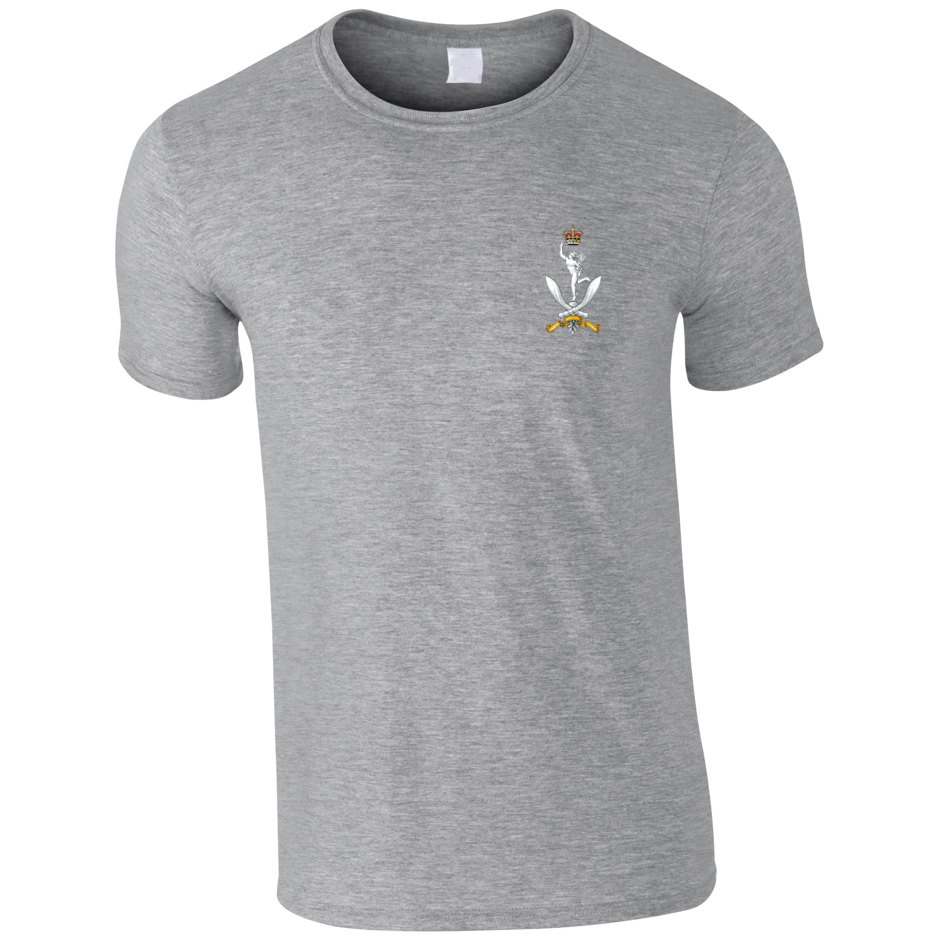 PSave Queen's Gurkha Signals Insignia Mens Tshirt British Army Military T Shirt (as8, Alpha, s, Regular, Regular, Grey, Small)