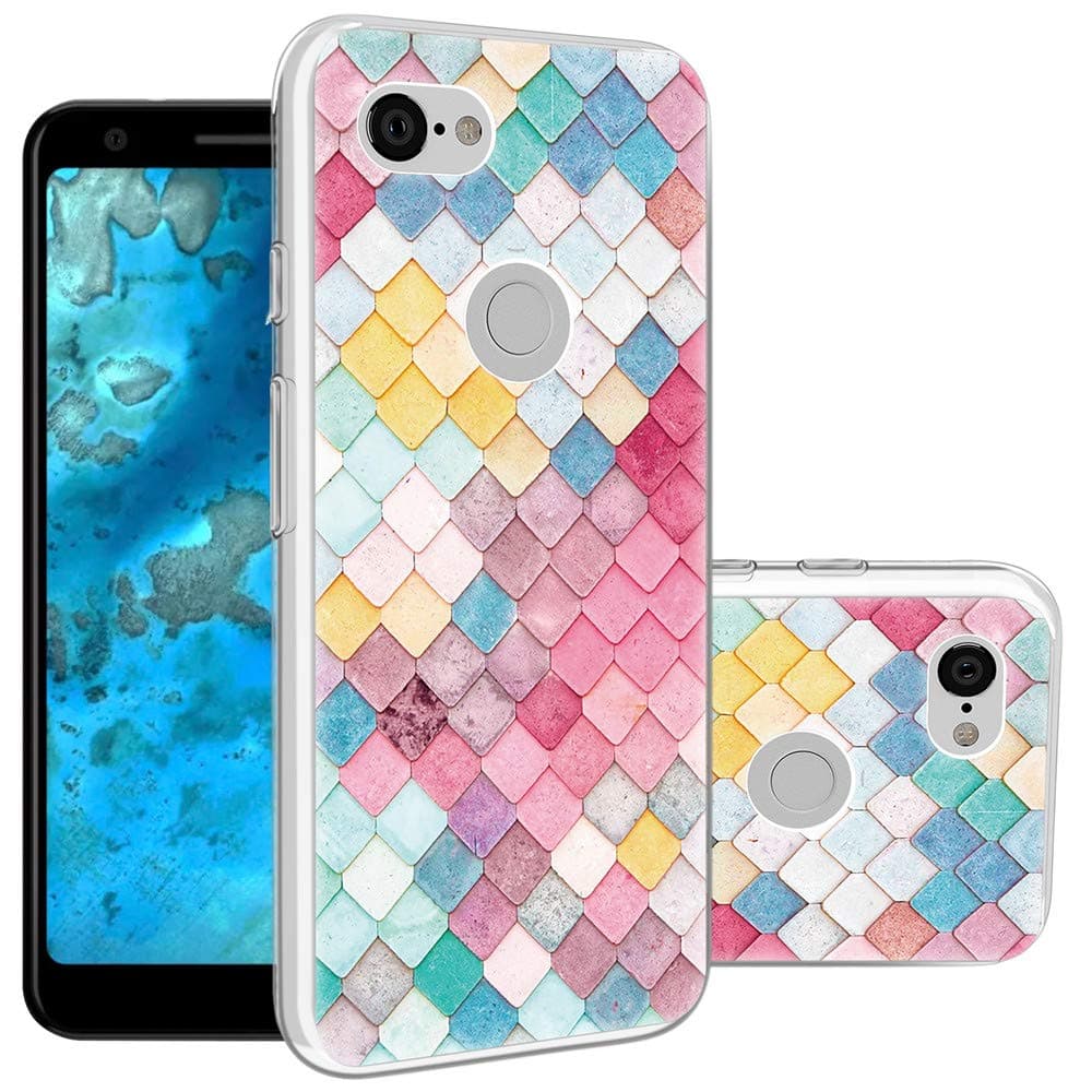 Tuopuna for Google Pixel 3A Case, [UV Varnish Printing Pattern] [Ultrathin Soft TPU] Advanced Perfect Phone Cases Glossy Drawing Design Cover for Google Pixel 3A