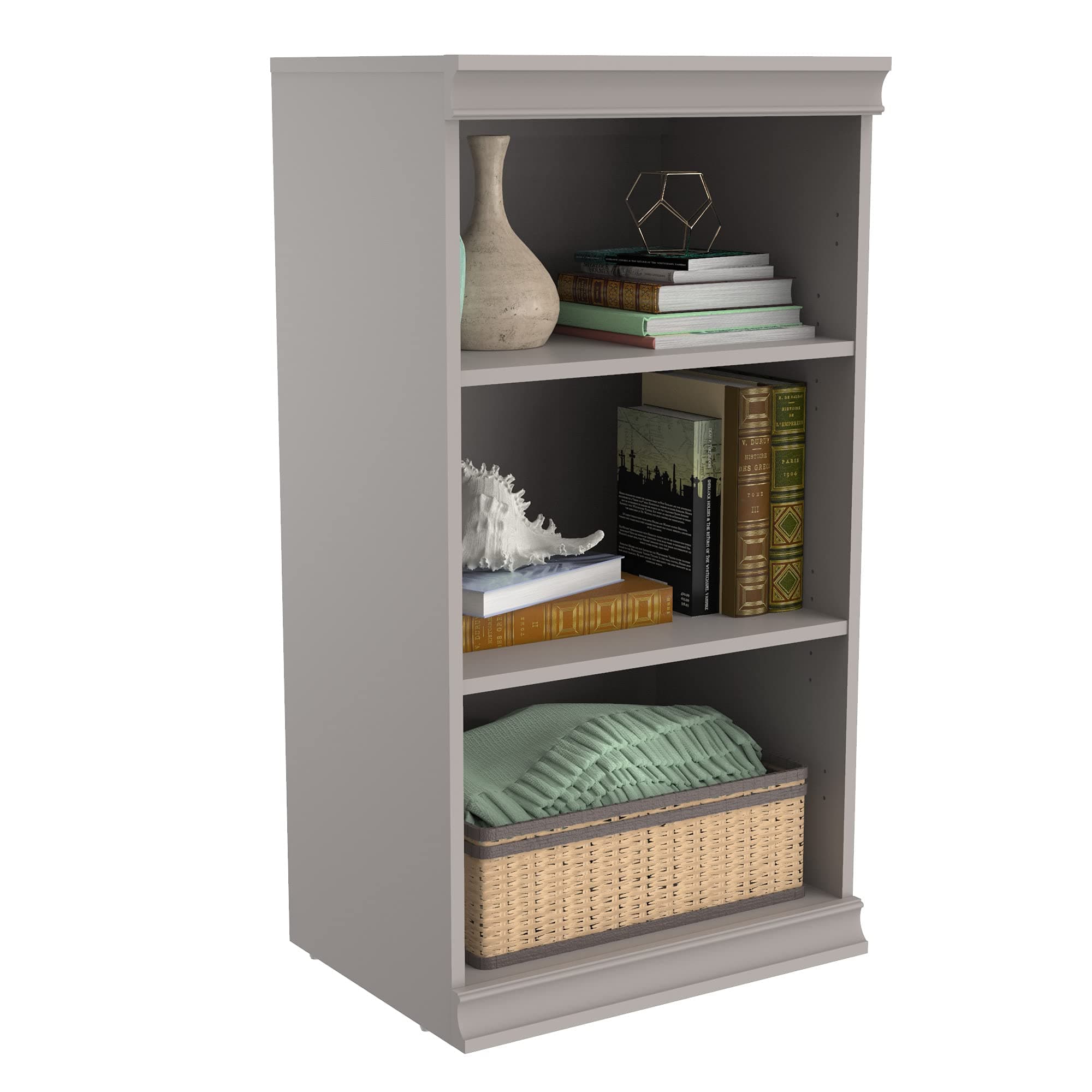 ClosetMaid 4596 Modular Storage Stackable 3-Shelf Unit, Taupe