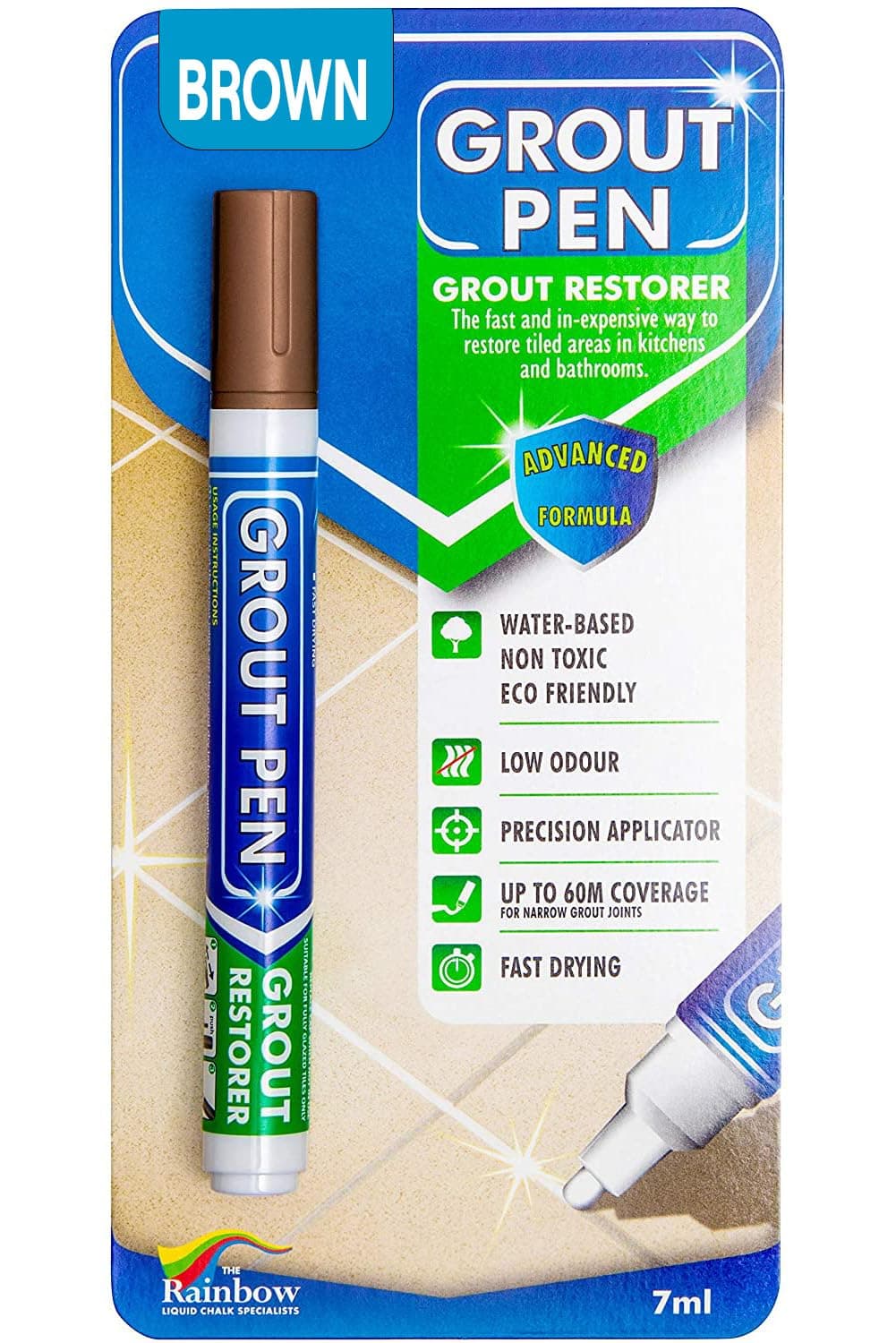 Grout Pen Brown - Tile Grout Restores Ideal Appearance