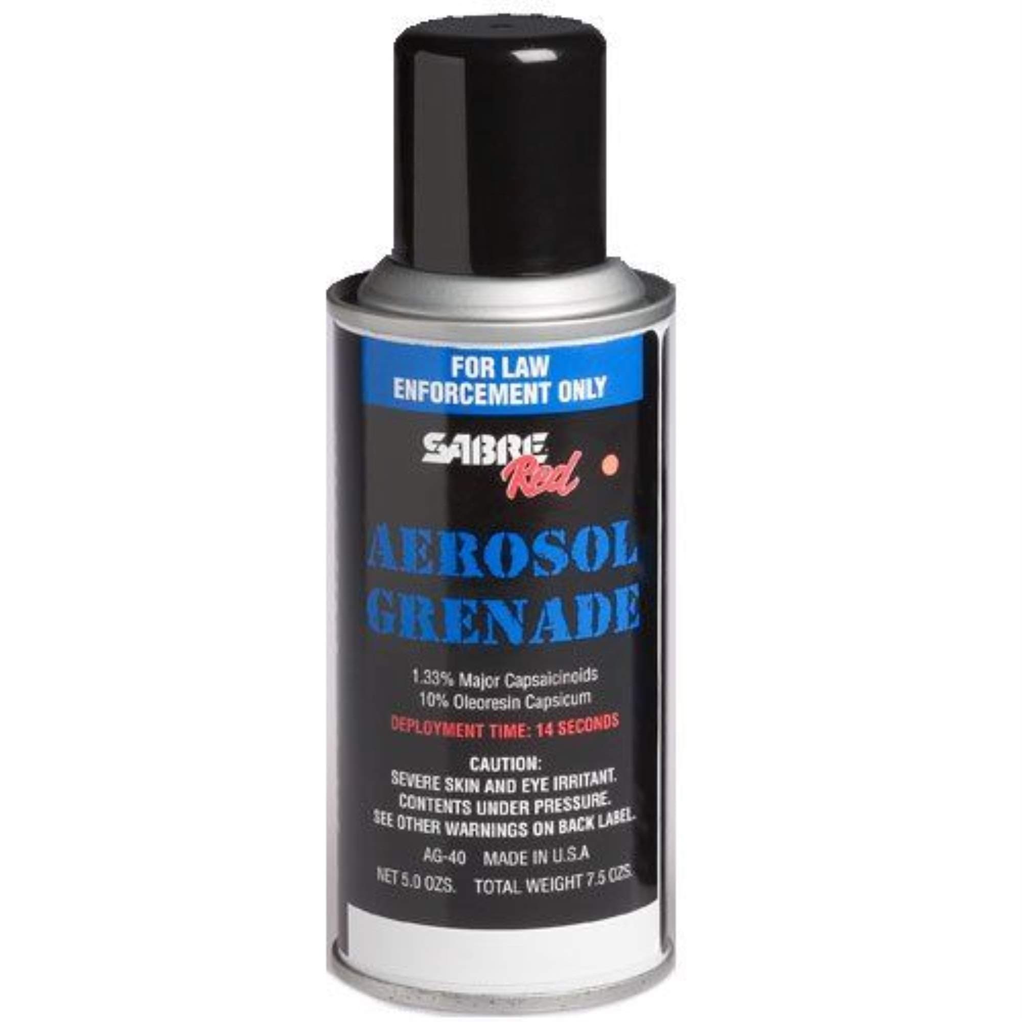 Sabre Red 1.33% MC 5.0 oz Fog Delivery Aerosol Grenade (MK-5), AG-40