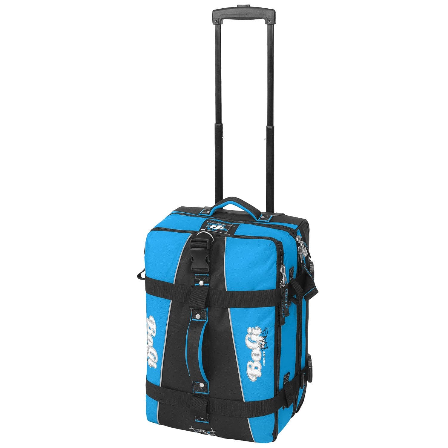 BoGi travel bag with skater wheels, trolley bag blue 40