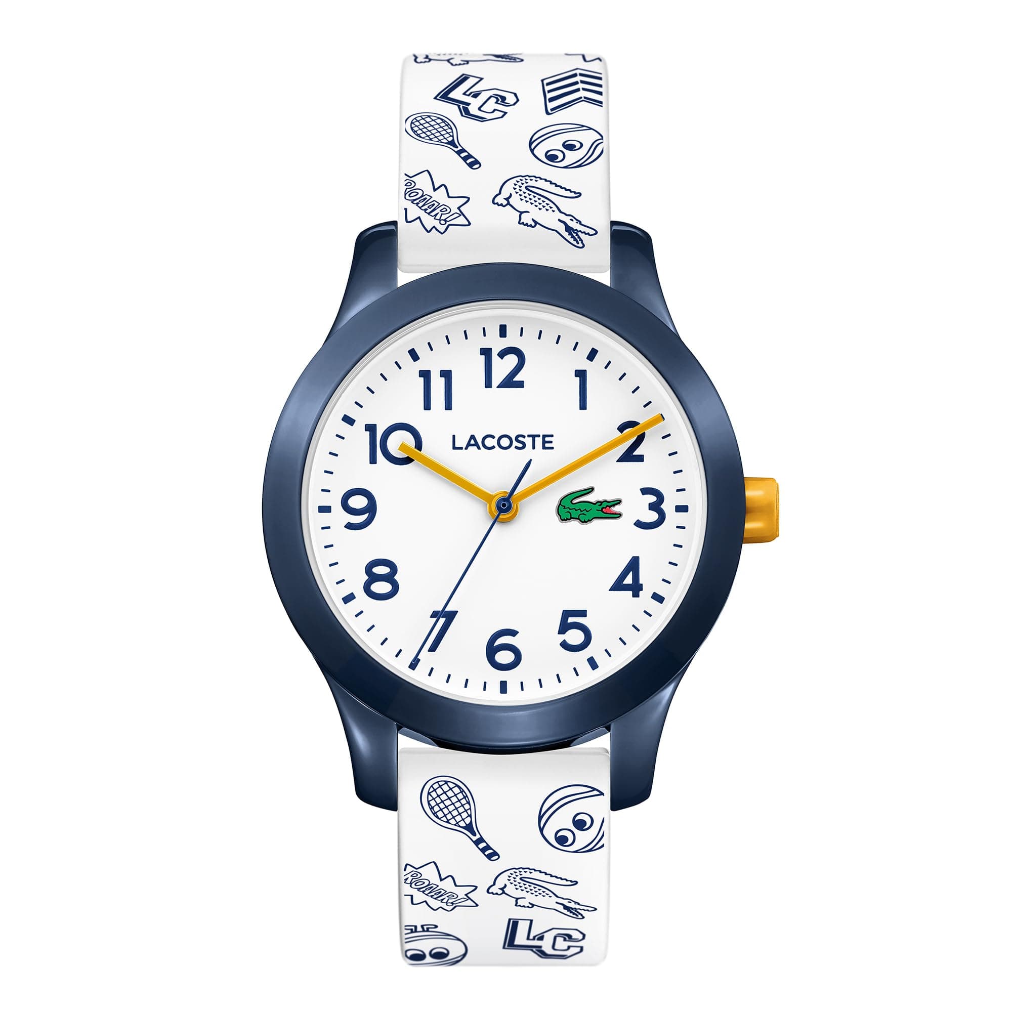 Three Hand Quartz Movement Watch for Kids LACOSTE.12.12 Kids Collection with Silicone Bracelet