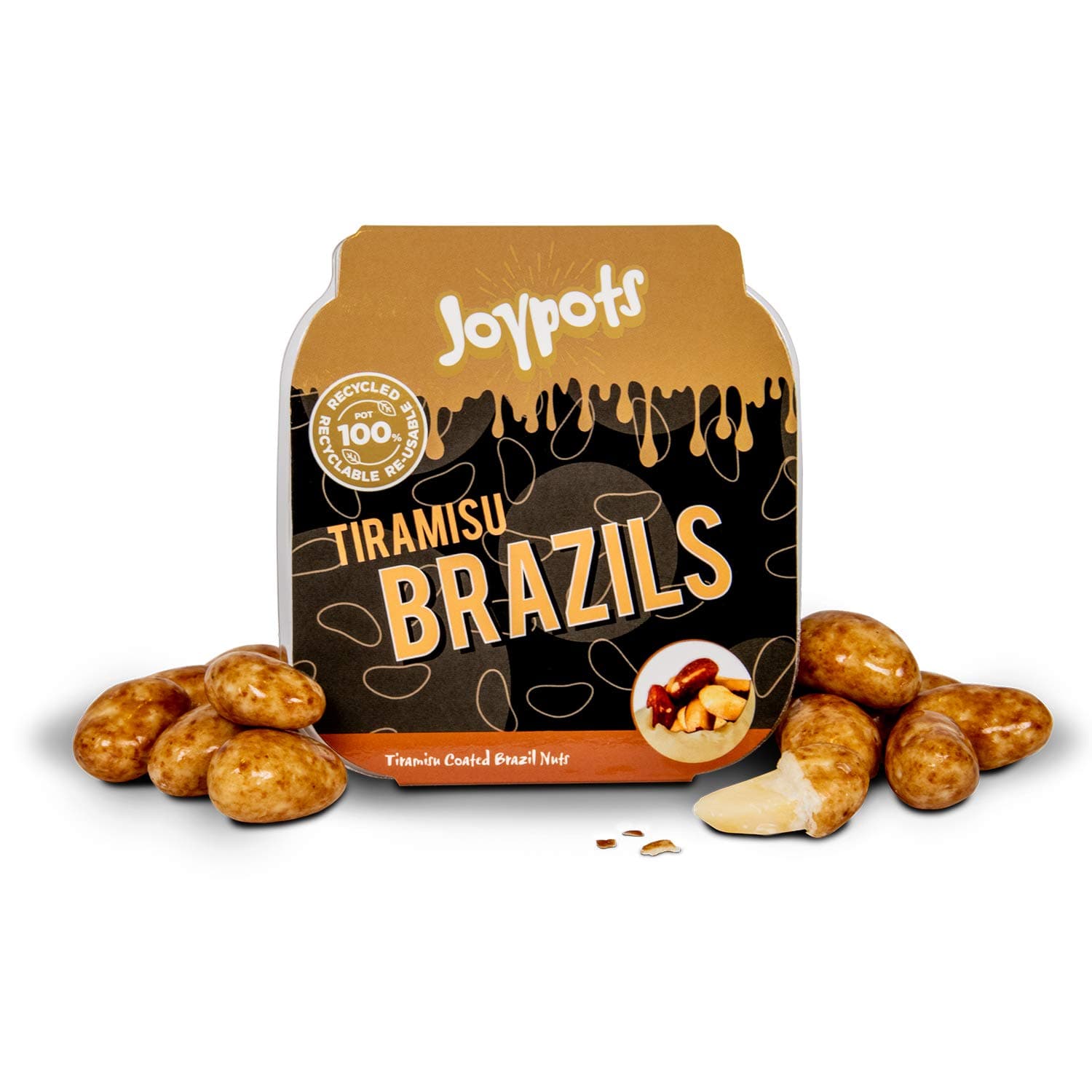 Joypots Tiramisu Brazils. 1x 300g Tub. Gluten Free, Vegetarian