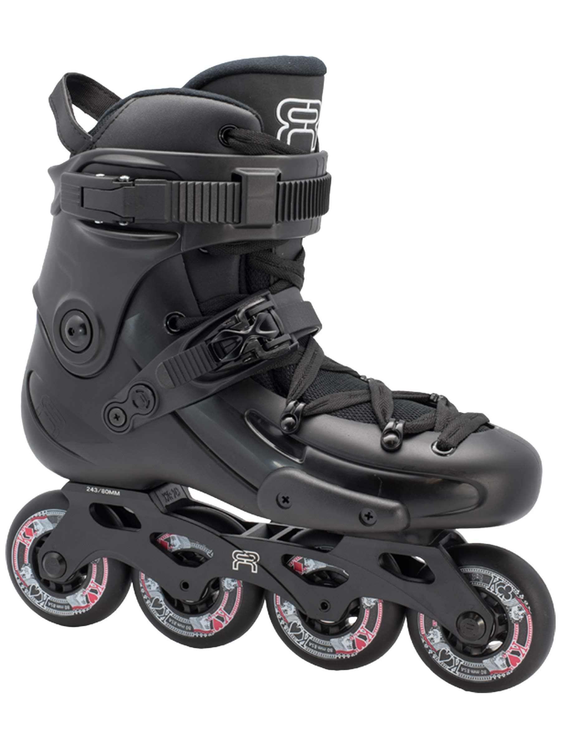 FR SkatesFR3 Black 80 2019 - Inline Skates Freeride, Slalom, City Skating. Popular French Brand
