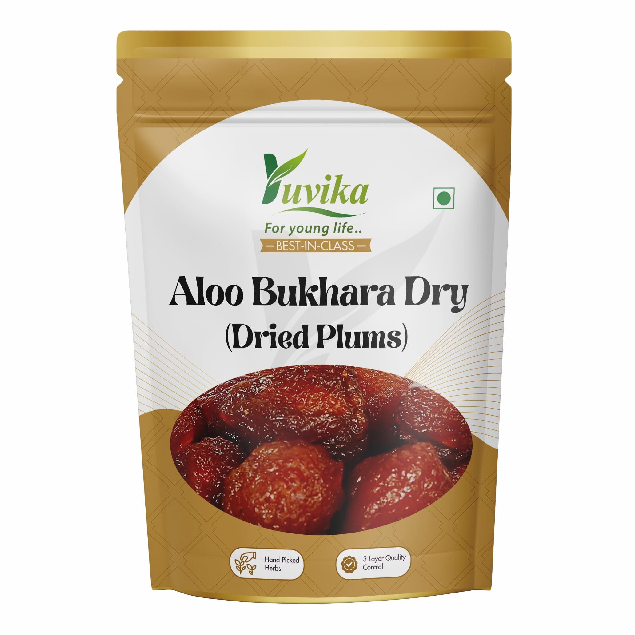 YUVIKA Aaloo Bhukhara Dry - Subgenus Prunus - Dried Plum (400 Grams)