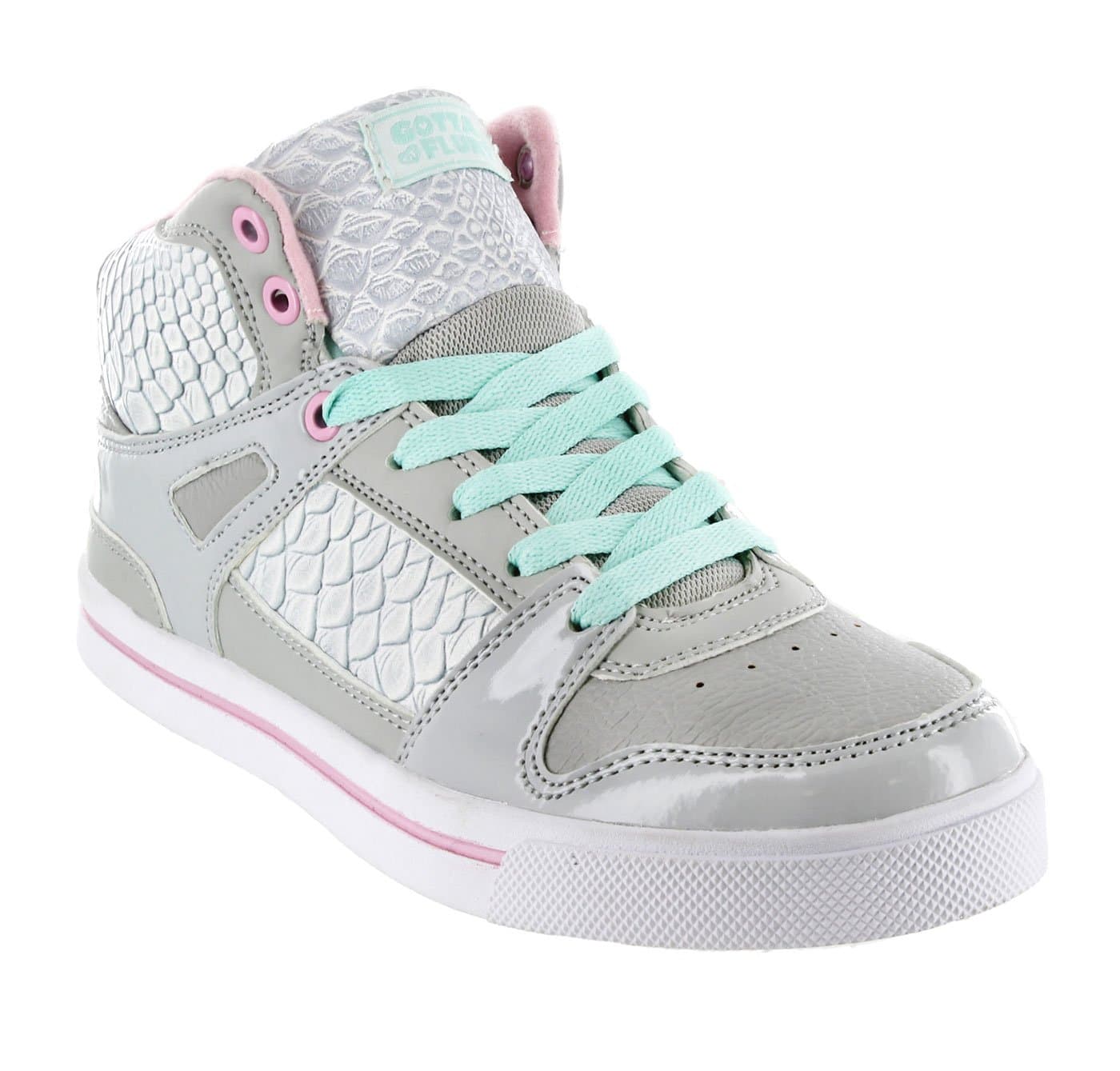 GOTTA FLURT Women's Hip Hop 2 Grey/Pink 8 B