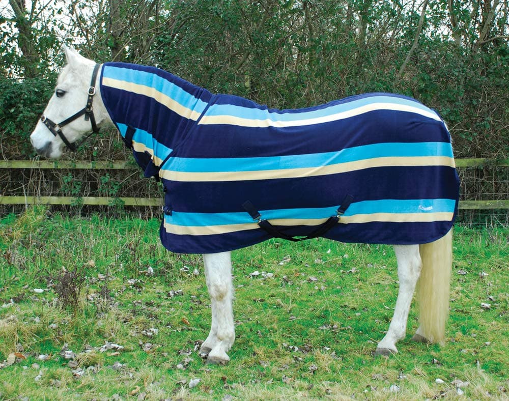 Rhinegold FULL NECK FLEECE RUG, Lightweight Turnout Rugs for Horses