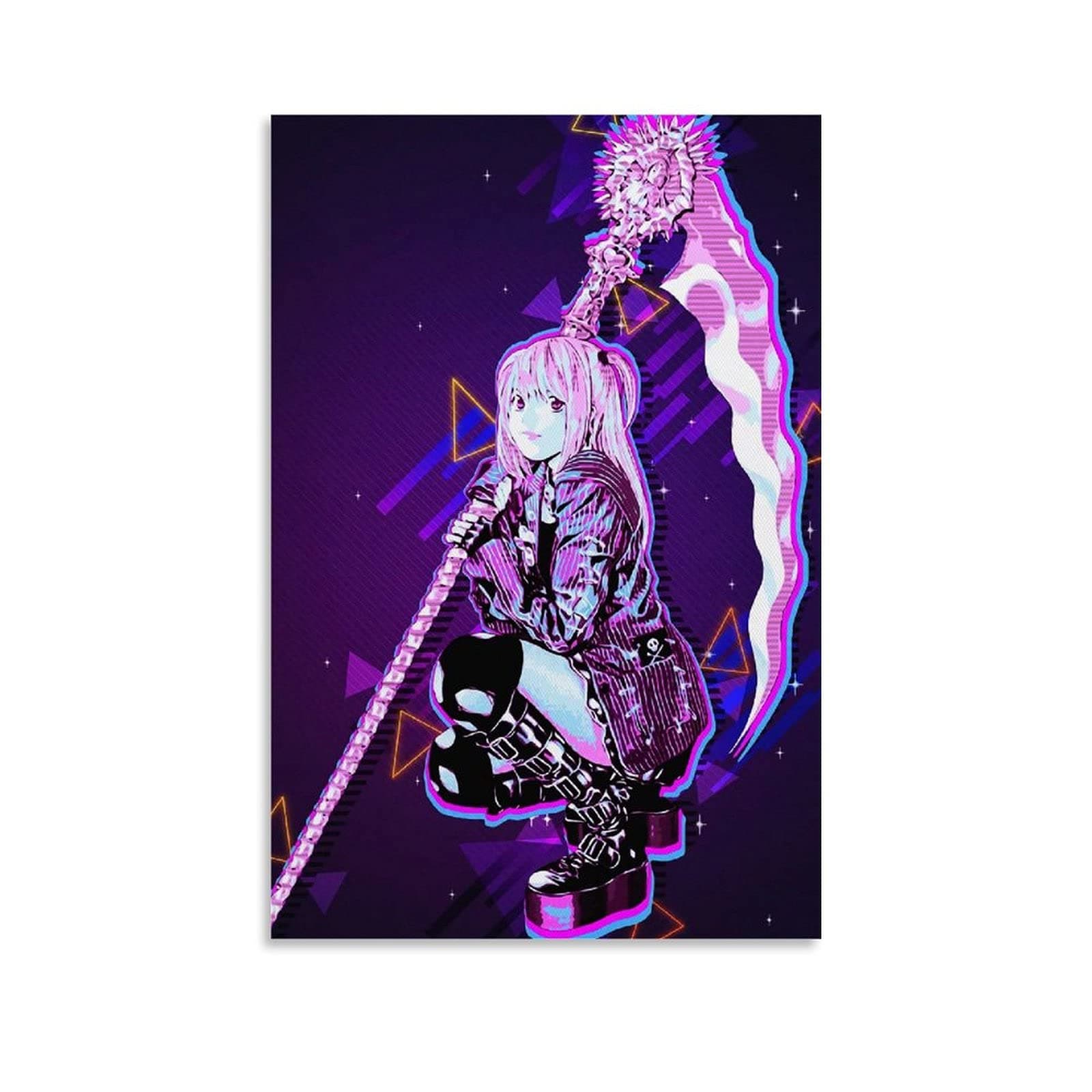 UPCEAN Anime Poster Death Note Misa Amane Pop Art Poster Decorative Painting Canvas Wall Art Living Room Posters Bedroom Painting 16x24inch(40x60cm)