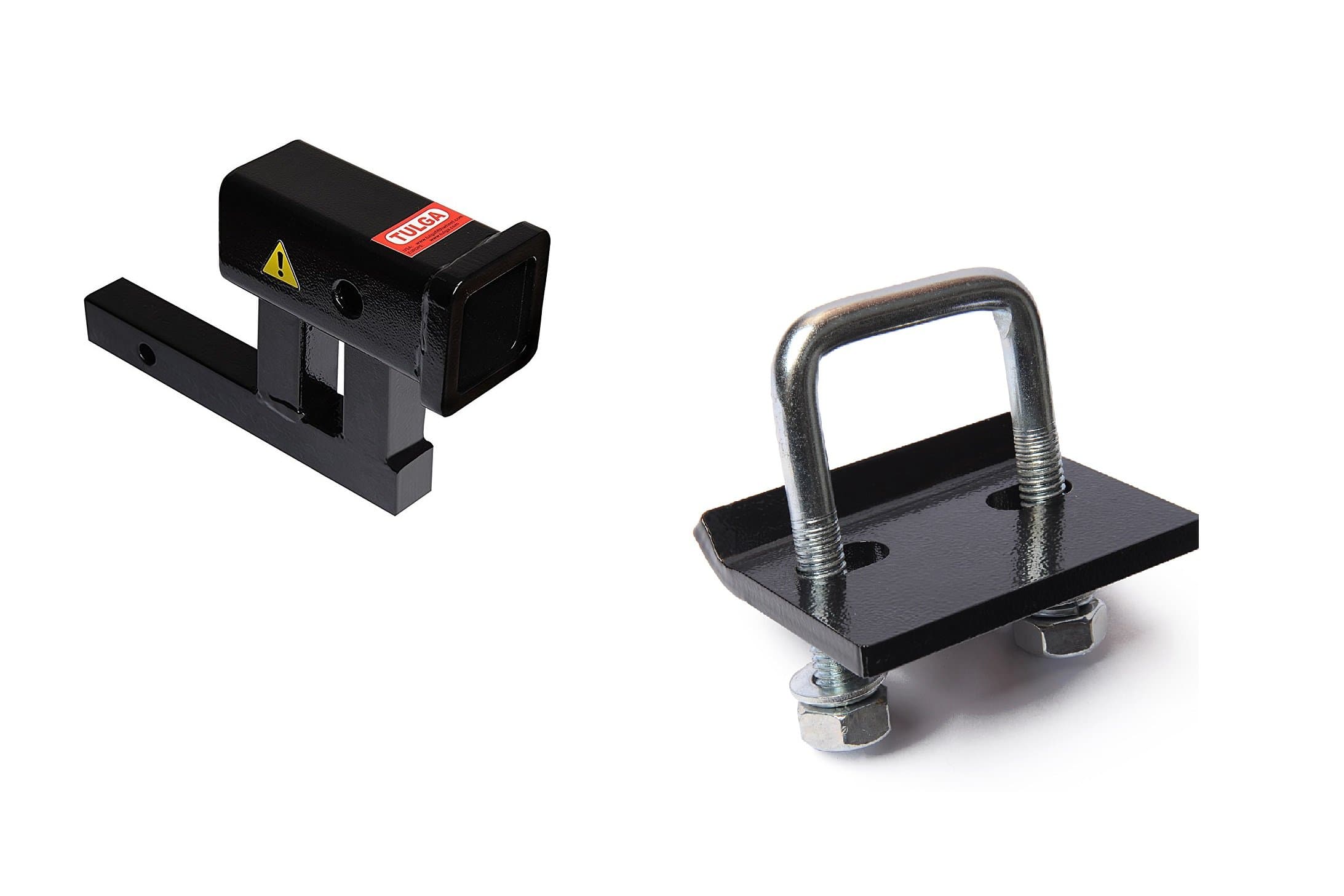 Tulga Fifth Wheel Co Anti Rattle Hitch Tightener and Hitch Adapter 1 1/4 to 2" Towing Hitch Receiver Mount Bar Extender