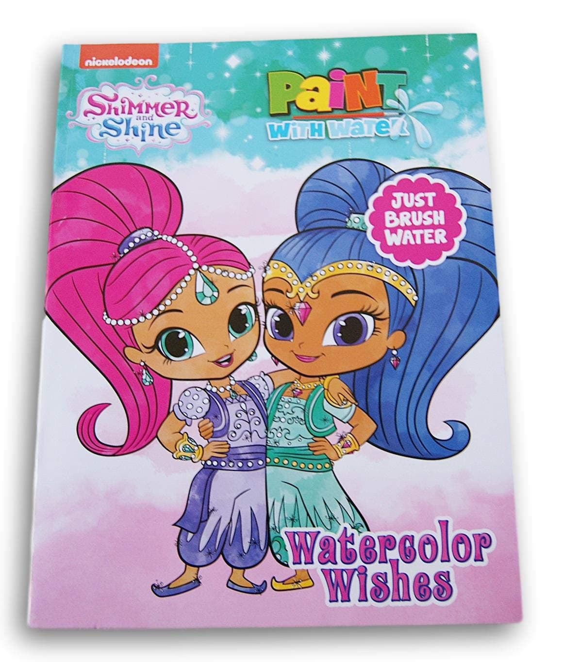 Dreamtivity Shimmer and Shine ''Watercolor Wishes'' Paint with Water Book - Features 12 Paintings