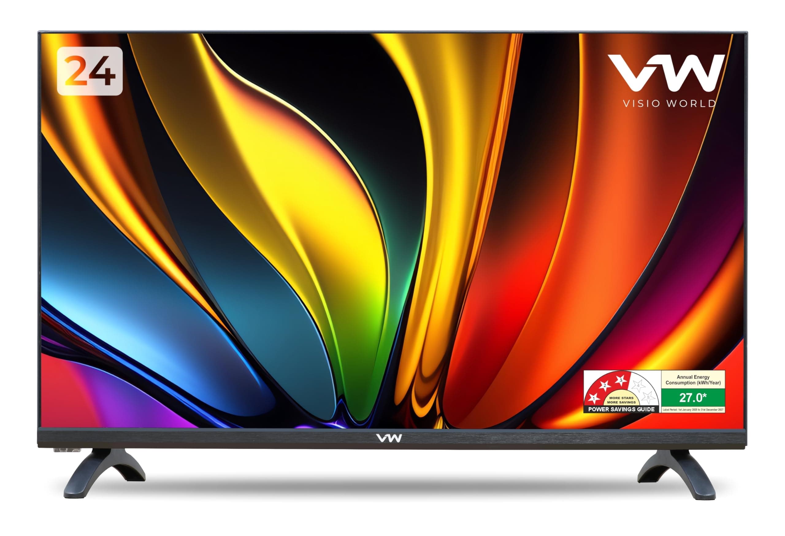 VW 60 cm (24 inches) Premium Series HD Ready LED TV VW24A (Black)
