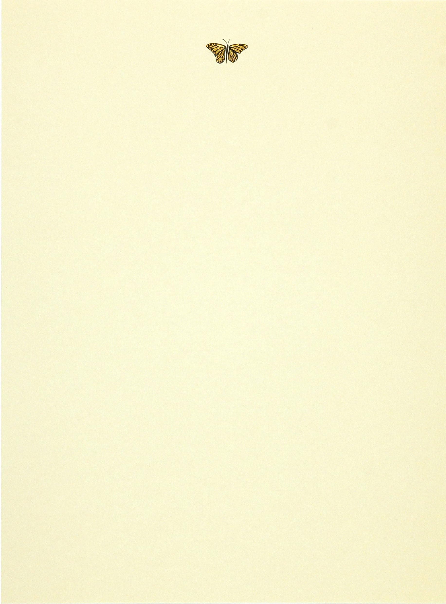 Gold Butterfly Boxed Stationery (Letter-Perfect Stationery)