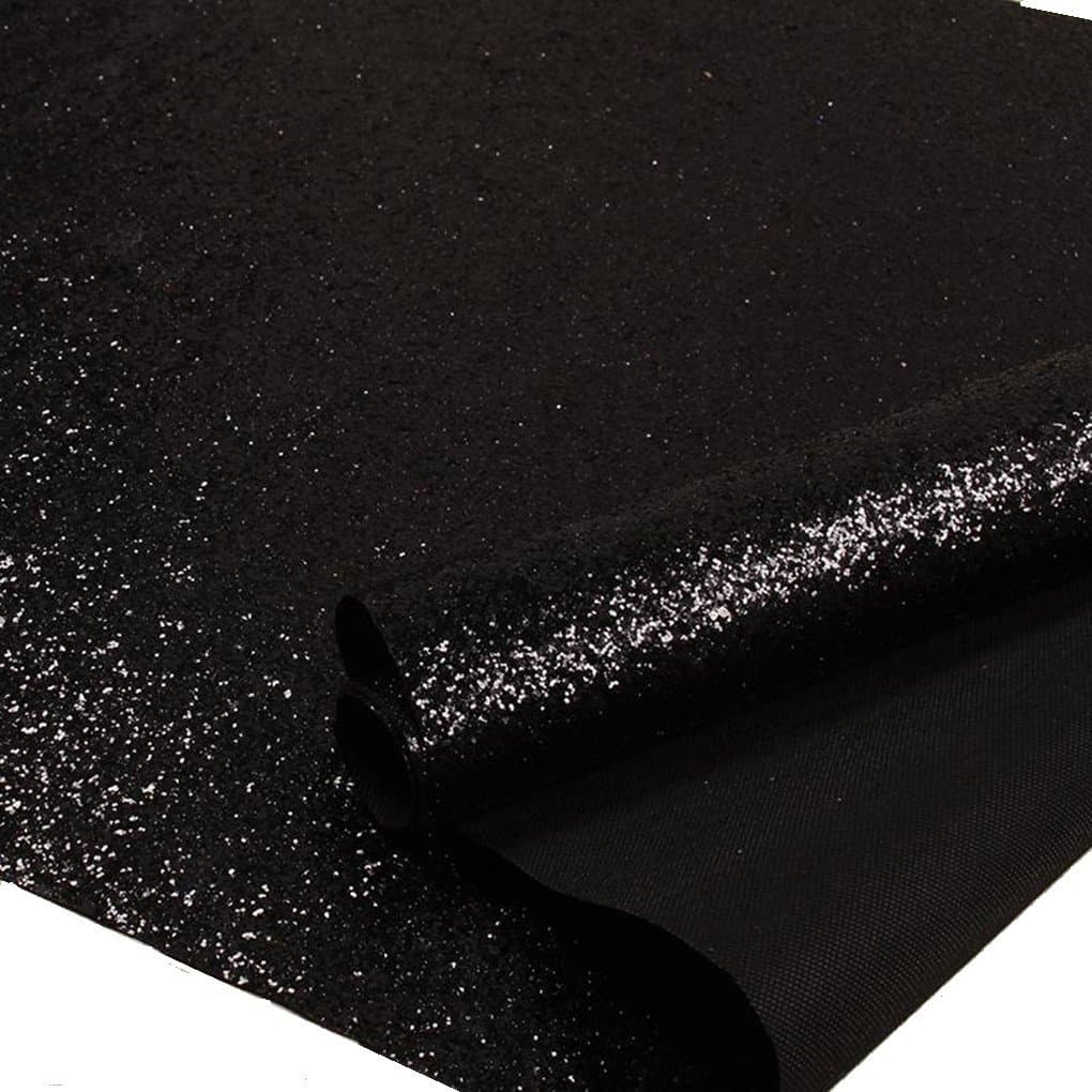 Black Glitter Wallpaper Sample - Sparkly Chunky Glitter Wallcovering