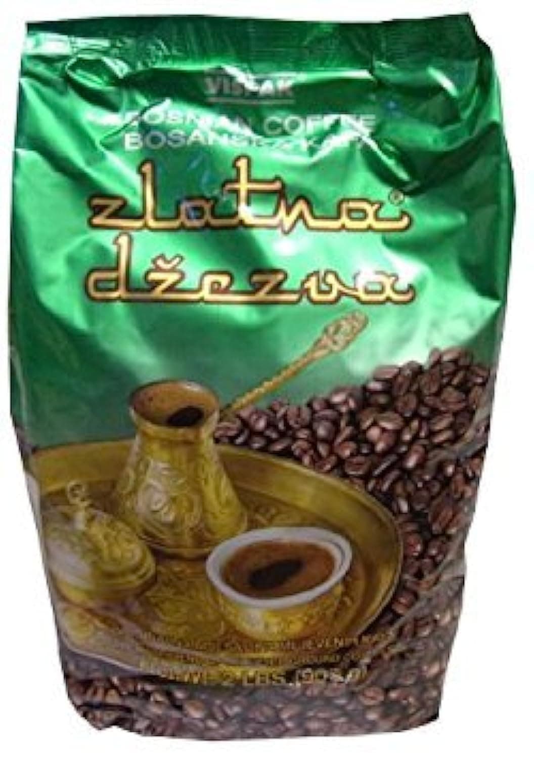 Bosnian Ground Coffee-Zlatna 907g, 2lbs, Green Bag