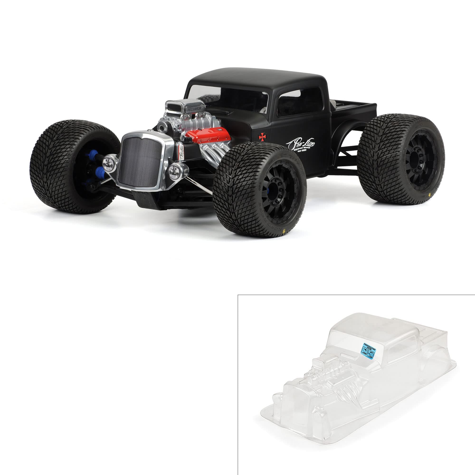 Pro-Line Rc Cars Bodies Rat Rod Monster Truck Body, Black