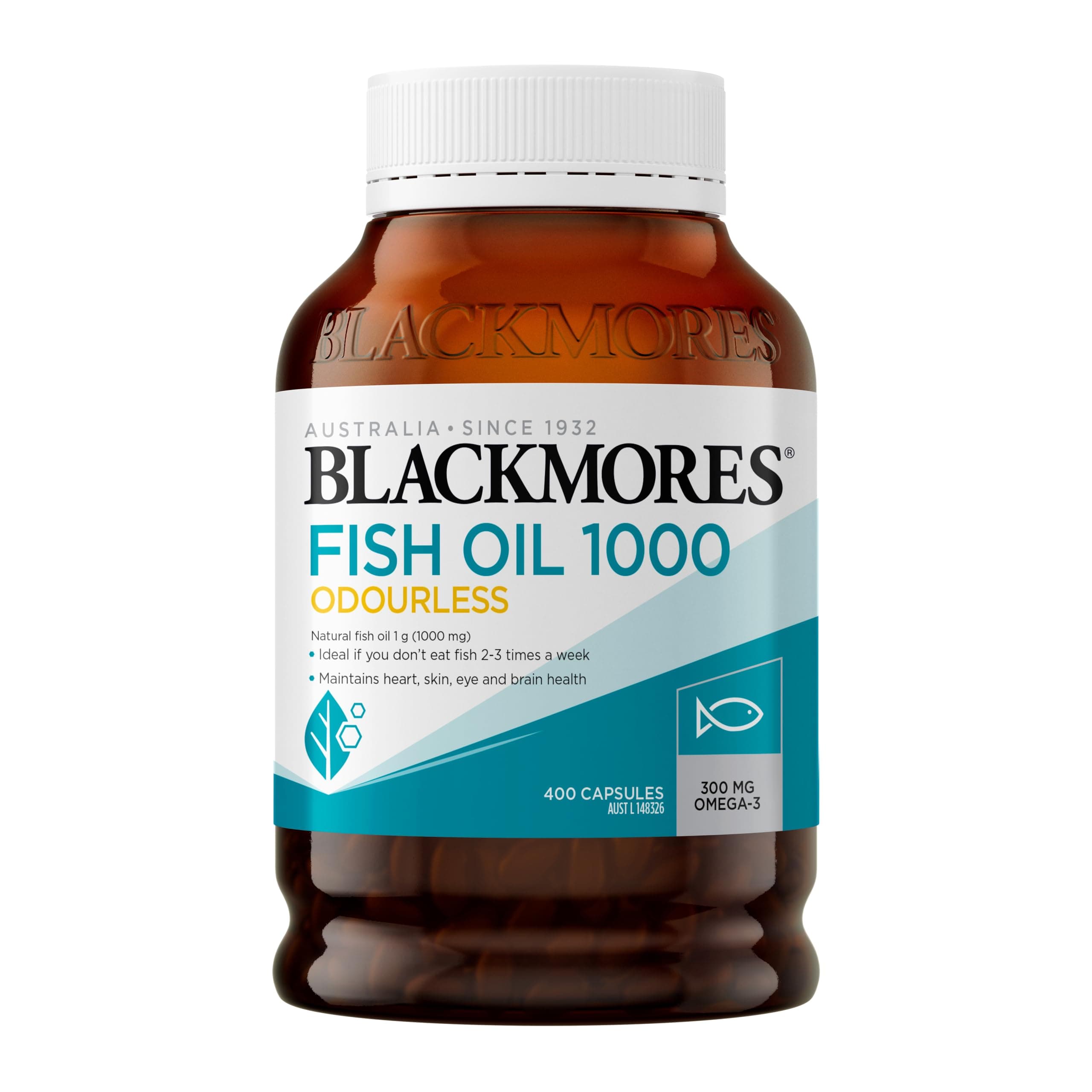 Blackmores Odourless Fish Oil 1000mg 400 Capsules
