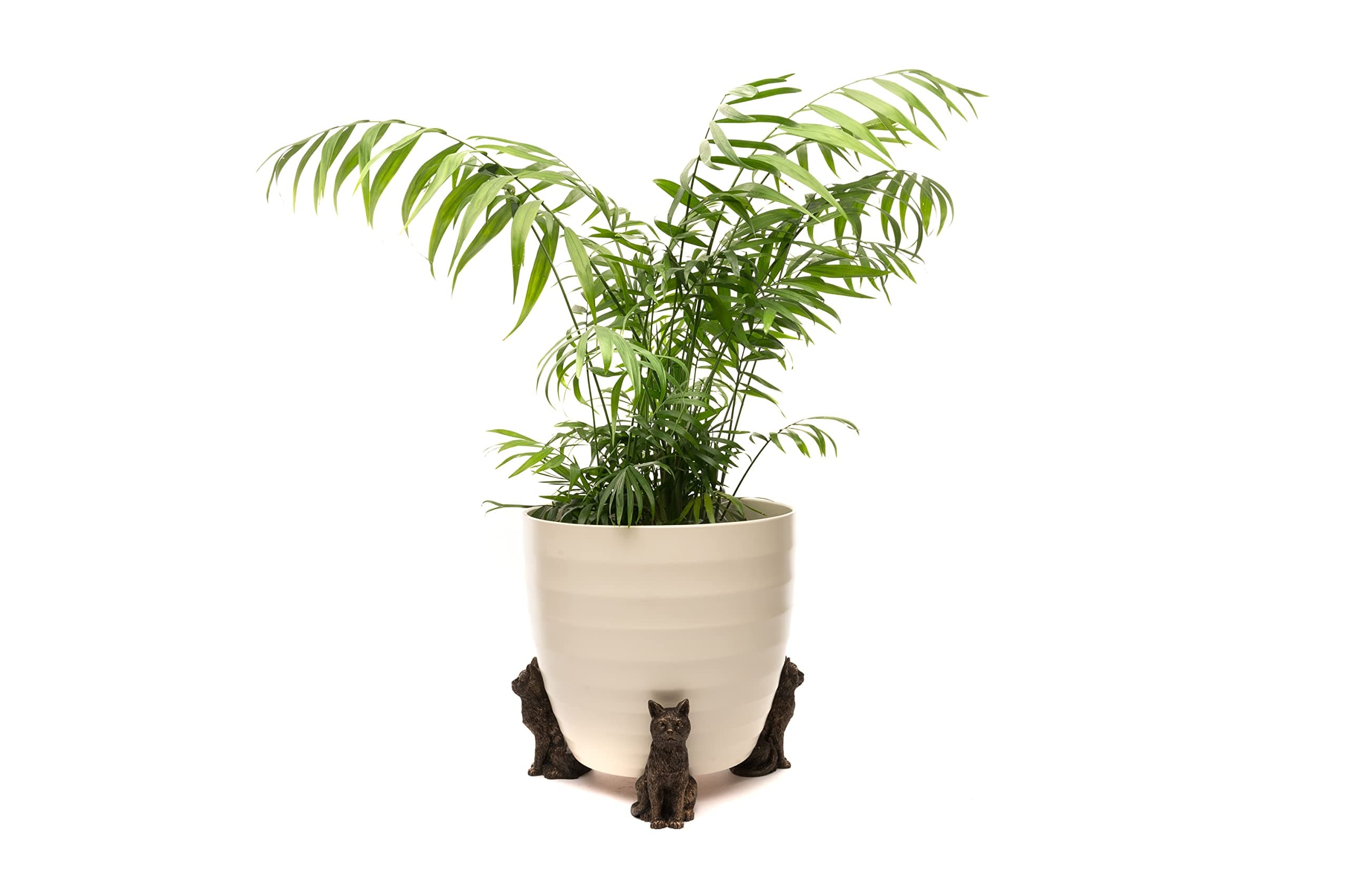 Potty Feet Sitting Cat Figures Plant Pot Feet - Planter Support - Handmade Decorative Ornaments - 3pcs