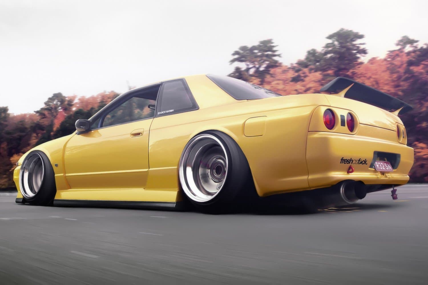 TST INNOPRINT CO Nissan Skyline R32 GTR Silk Poster 20x13 Inches