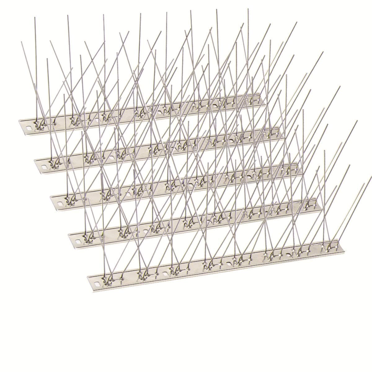 SEEKSEE 10 Pack Bird Spikes –13 inch Anti-Bird Nails Bird Repellent Metal Bird Deterant Spinners of Stainless Steel Bird Spikes for Pigeon and Other Small Birds10 Ft