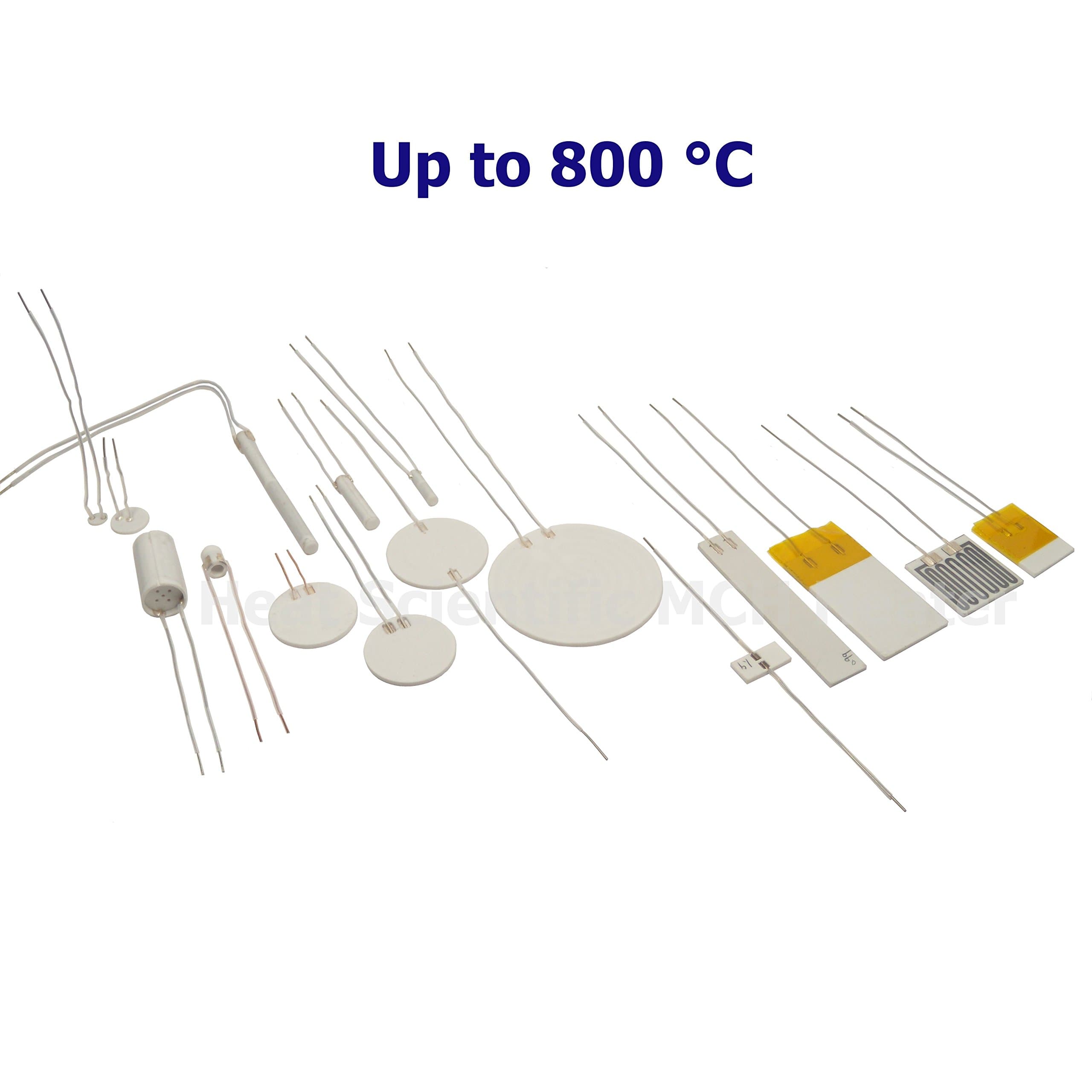 (2pcs) Heat Scientific MCH Metal Ceramic Heater | Many Sizes at Many Shapes | 800 °C Max | Heating Element | Resistive Heater (Plate, L50W50T2.0 mm~1.5Ω)