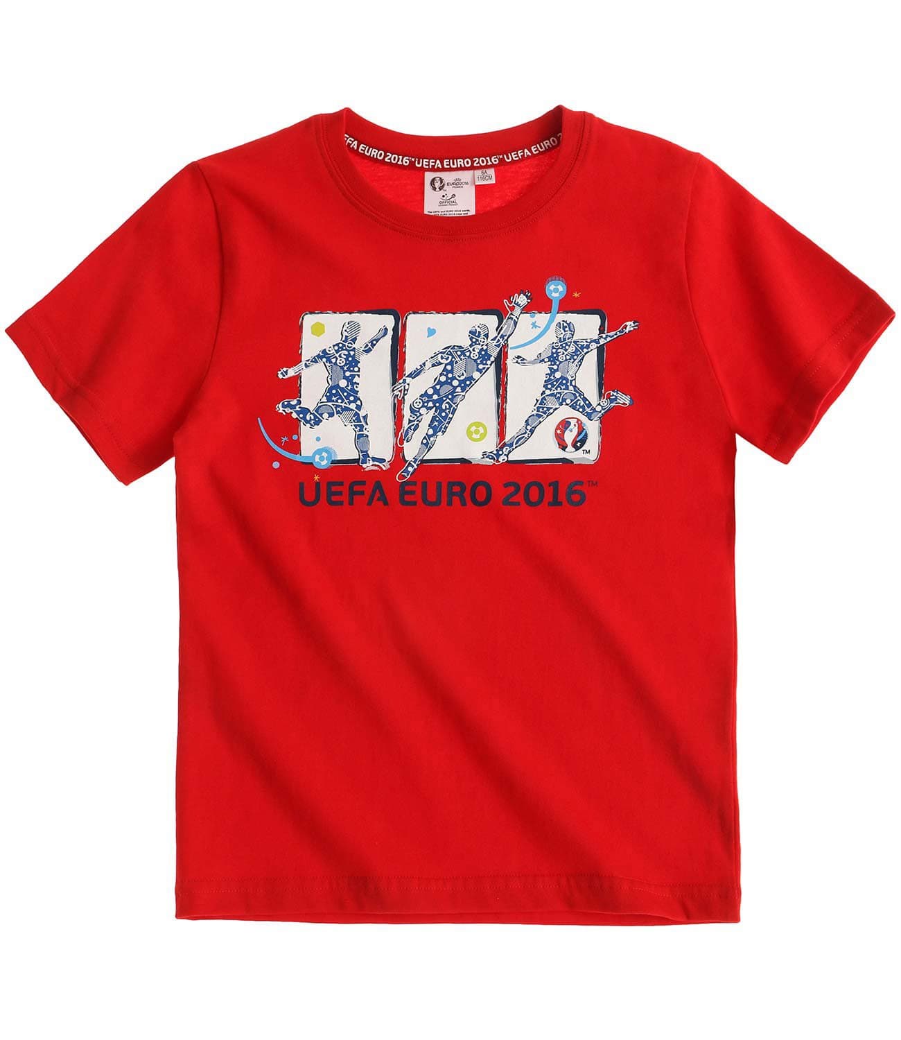 UEFA EURO 2016 Official Licensed Short Sleeve Top T-Shirt Jersey for Kids Boys