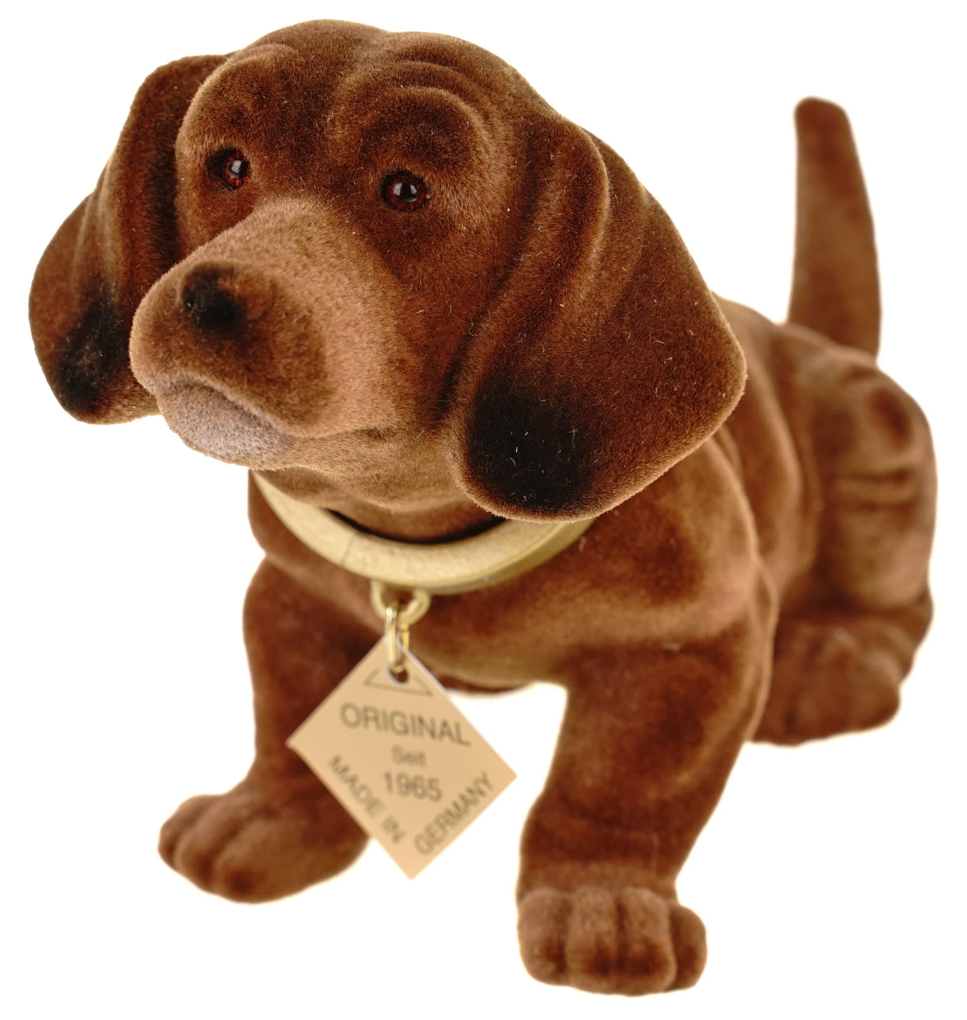 RAKSO Dachshund with Nodding Head 19 cm Metal Decorative Figurine