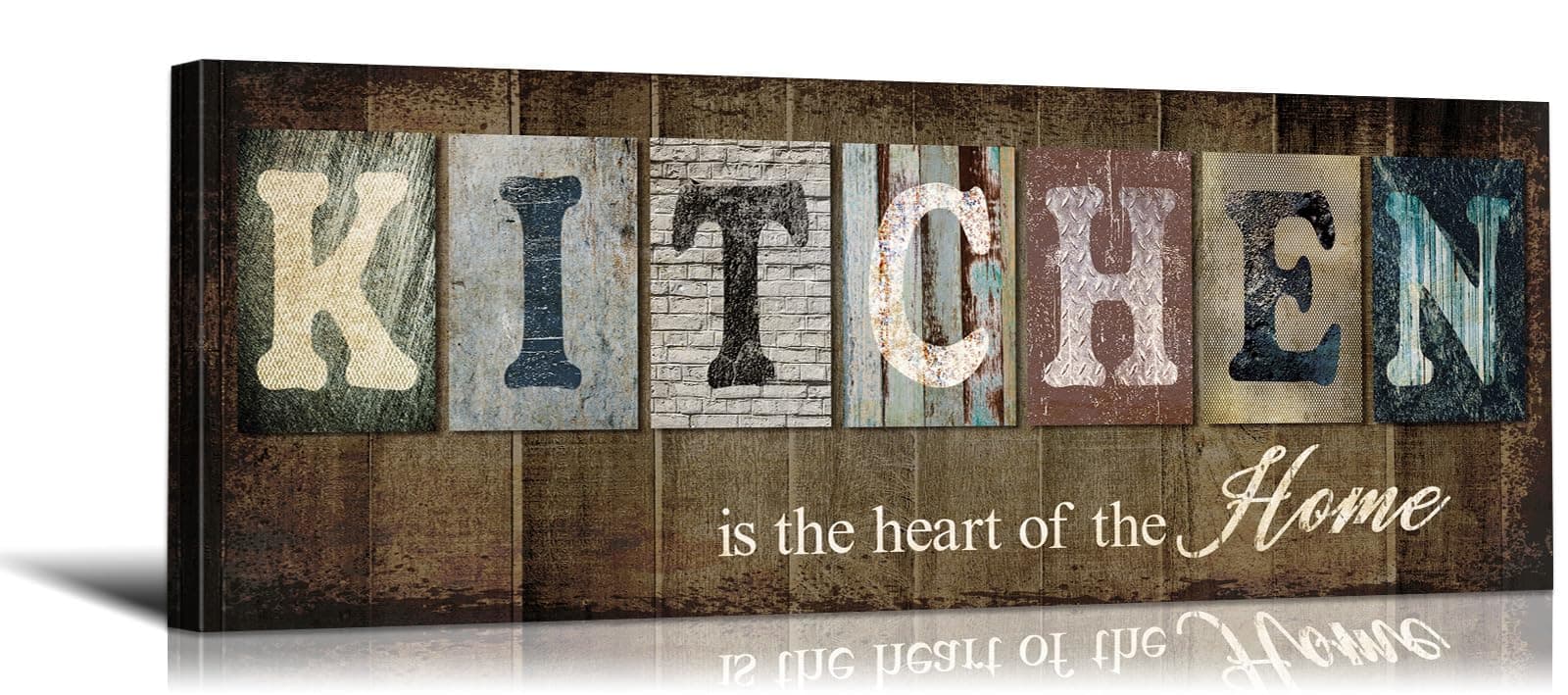 Kitchen Wall Decor Rustic Kitchen Wall Decor Inspirational Wall Art Farmhouse Wall Decor Kitchen Art Kitchen Art Wall Decor Kitchen Sign Wall Decor Kitchen Wall Art Decor for Room (17''W x 6''H)